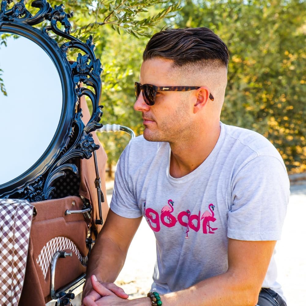 Goodr Bosley'S Basset Hound Dreams Polarized Sunglasses, Medium Sized (OG), Brown Translucent Frames with Brown Non-Reflective Glare Reducing Lenses, UV400 Protection, No Slip, No Bounce image number 1