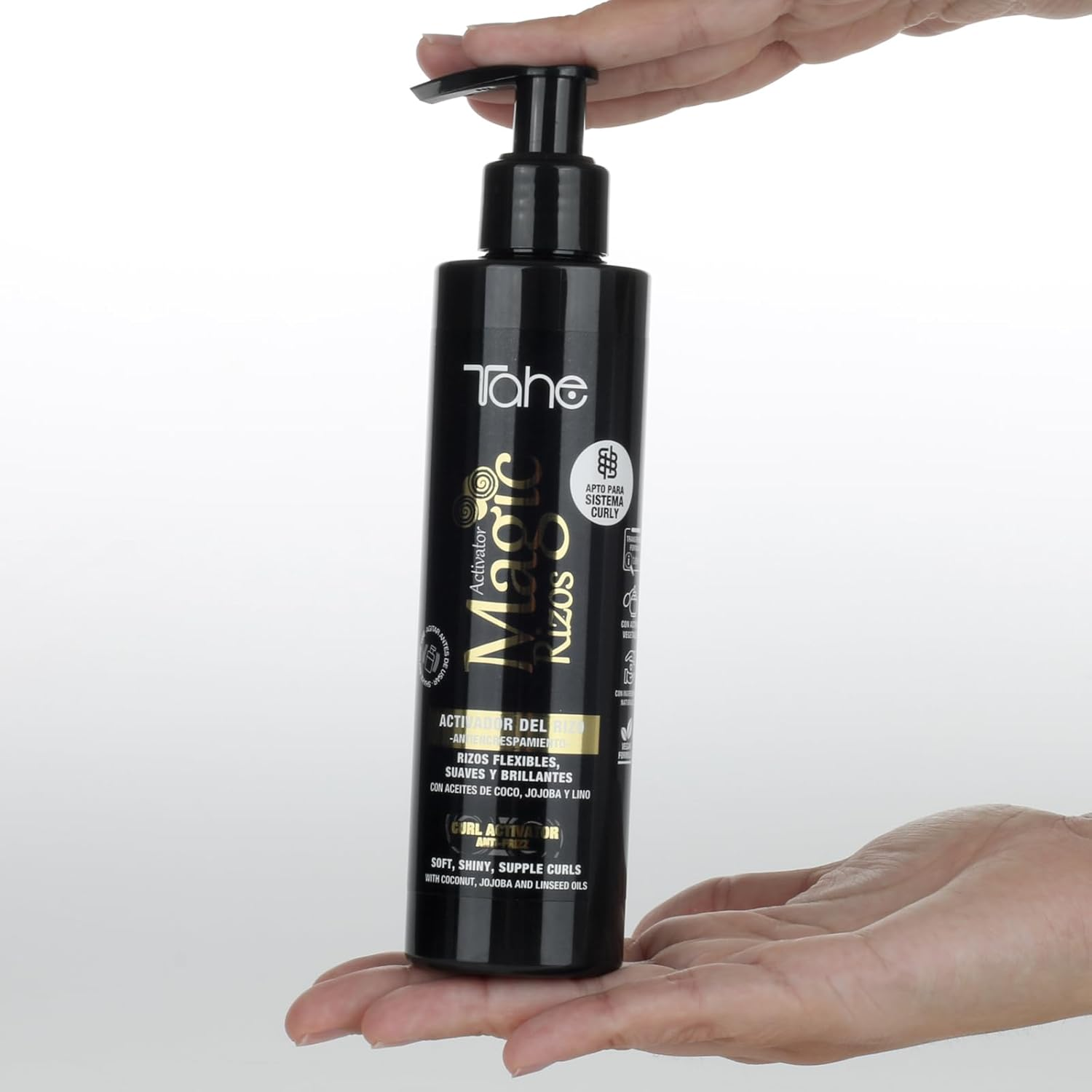 Tahe Magic Rizos Anti-Frizz Curl Activator with Coconut, Jojoba and Linseed Oil (200 Ml) image number 4