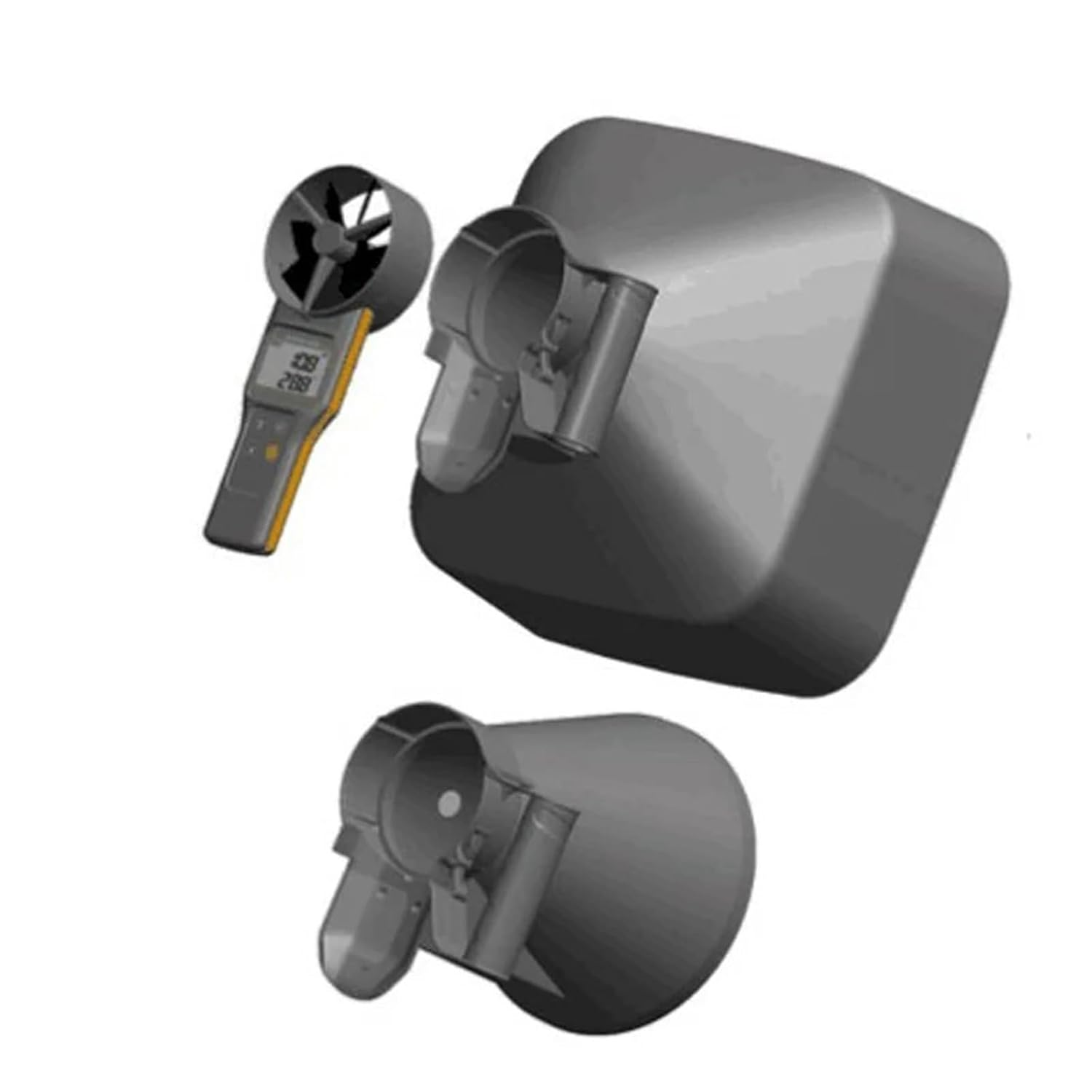 Compatible Air Flow Meter Measures Air Velocity Volume and Temperature Wind Speed Meter Range 0.20~30.00 M/S image number 1