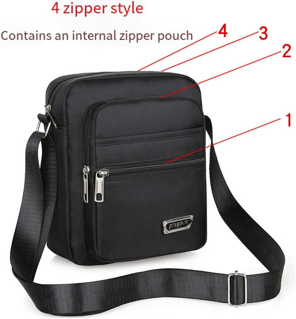 AIMALL Travel Men'S Canvas Shoulder Bag - Crossbody Messenger Bags with Adjustable Strap, Multiple Pockets, Ideal for Daily Use and Travel - Green image number 4