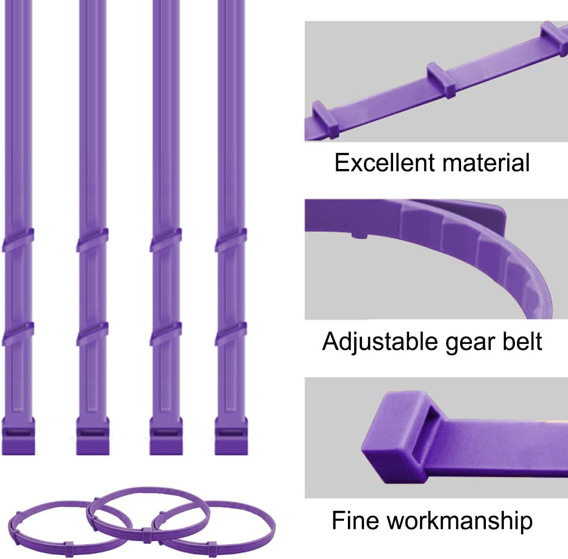 AIMALL Adjustable Anti-Anxiety Calming Collars for Cats and Dogs, 3/4 Pack, 27.55In for Dogs and 14.96In for Cats, Natural Anxiety Relief, 4-Week Effectiveness - 38Cm-4Pcs image number 3