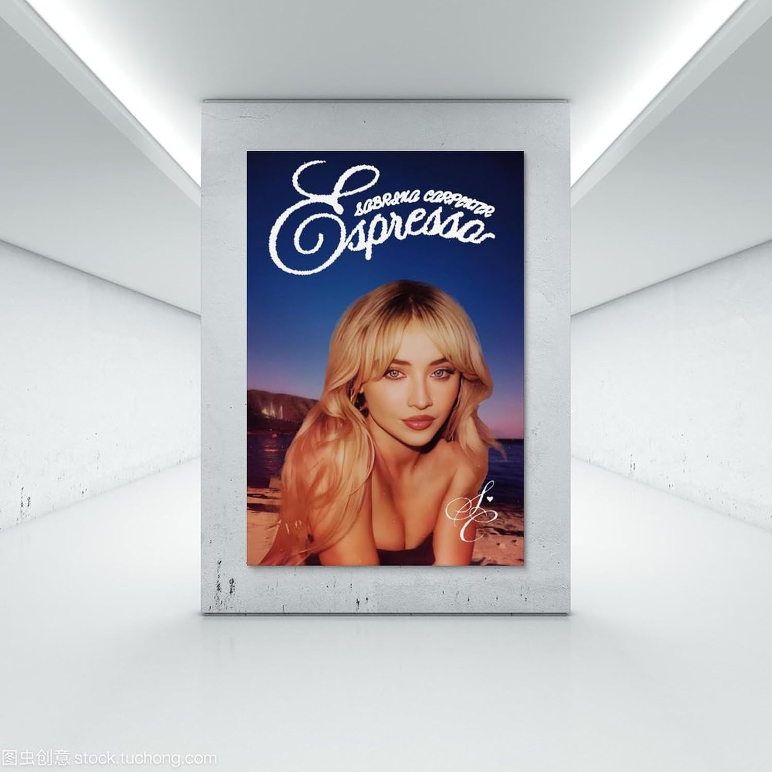 Sabrina Carpenter Poster Canvas Painting Wall Art Picture Home Decor Print for Bedroom Living Room Dorm Study Bar Office 16X24Inch(40X60Cm) Unframe-Style image number 2