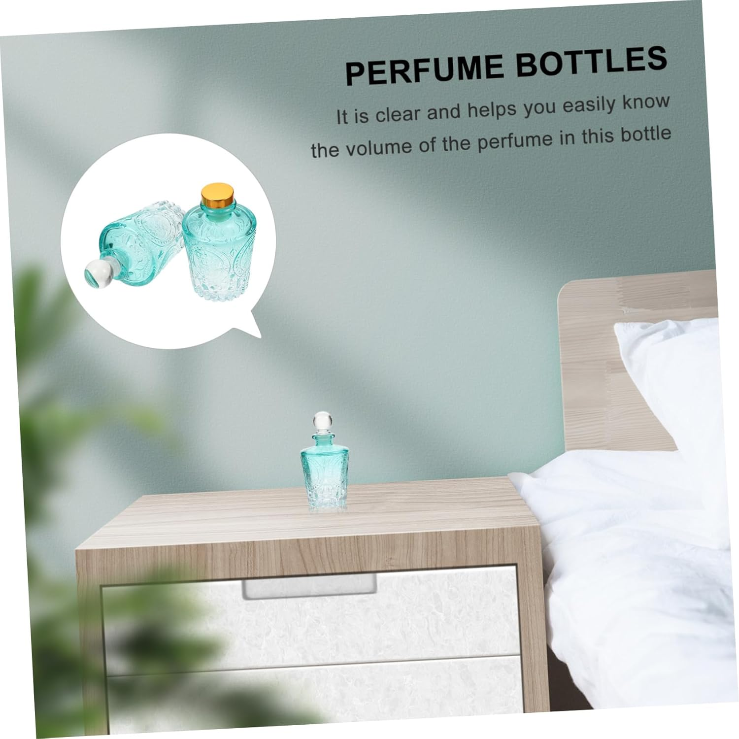 2Pcs Quality Material Perfume Essential Oil Bottles Fragrance Release Bottle image number 6