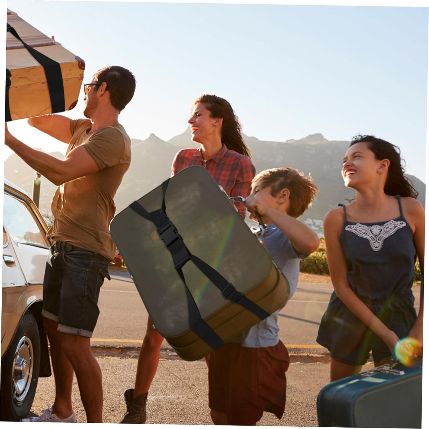 OATIPHO Luggage Straps for Suitcases Adjustable Luggage Belt Buckle Strap Travel for Suitcase Travel image number 4