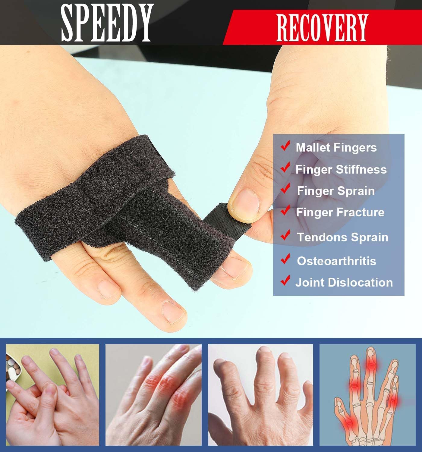 Finger Brace Trigger Finger Splint, 2Pcs Trigger Finger Splints Finger Braces,Trigger Finger Splints Braces,Trigger Finger Splint Finger Support Stabilizer,Trigger Finger Splint Finger Support Braces image number 5