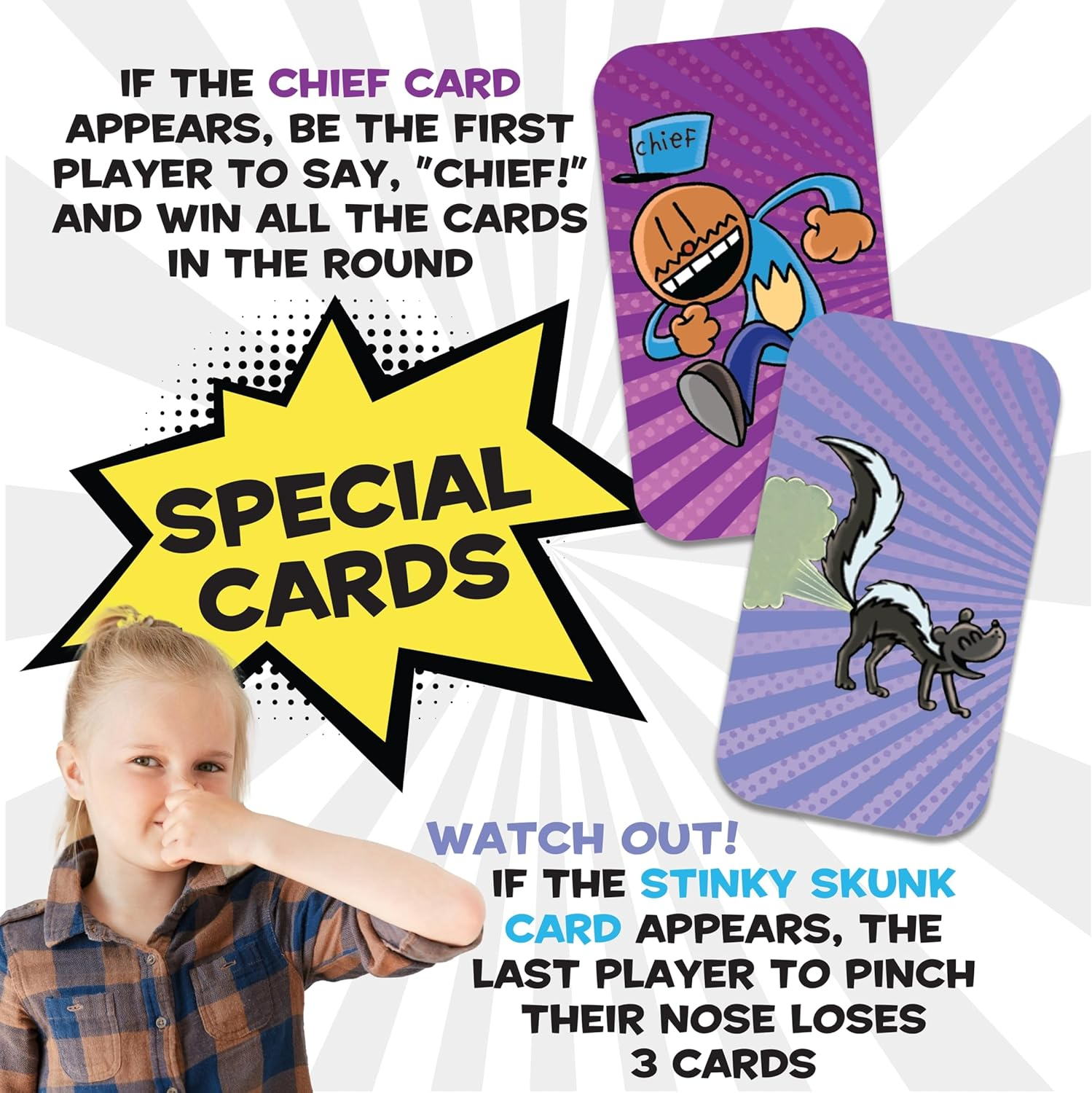 University Games, Dog Man Supa Buddies Card Game, Based on the Dog Man Books Series, for 2 to 4 Players Ages 5 and Up image number 4