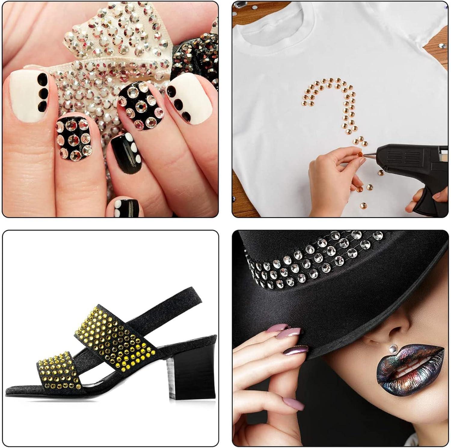 O Brilho Das Unhas Coloca as J&oacute;ias Do Chapas Planas Drinstons Decors Com Coleta E Arte De L&aacute;pis De Unha image number 6