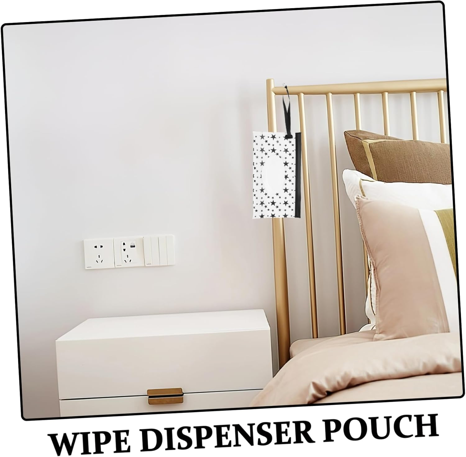 2Pcs Portable Wipes Container Refillable Wipe Pouch Travel Bag Car Bedside Tissue Dispenser Holder Case