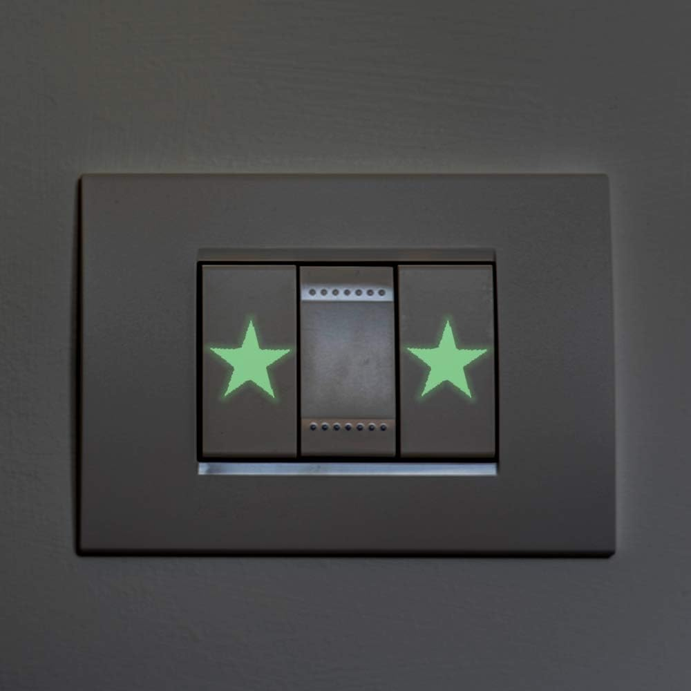 Snailgarden 470Pcs Glow in the Dark Stickers,Bright Solar System Wall Stickers and Adhesive Stars and Square for Starry Sky Kids Decals image number 1