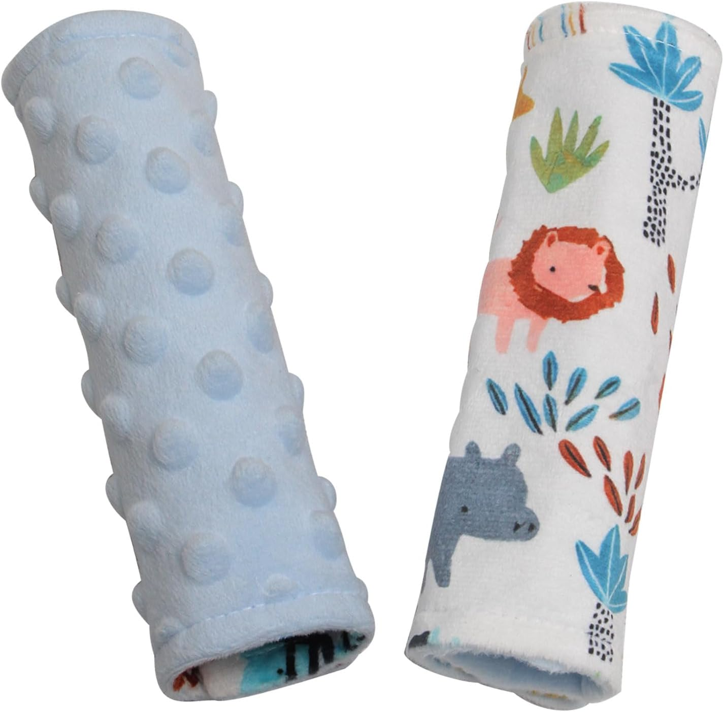 Car Seat Strap Covers for Babies Soft Car Seat Belt Covers, Mink Car Seat Straps Shoulder Pads for Boys and Girls, Grey