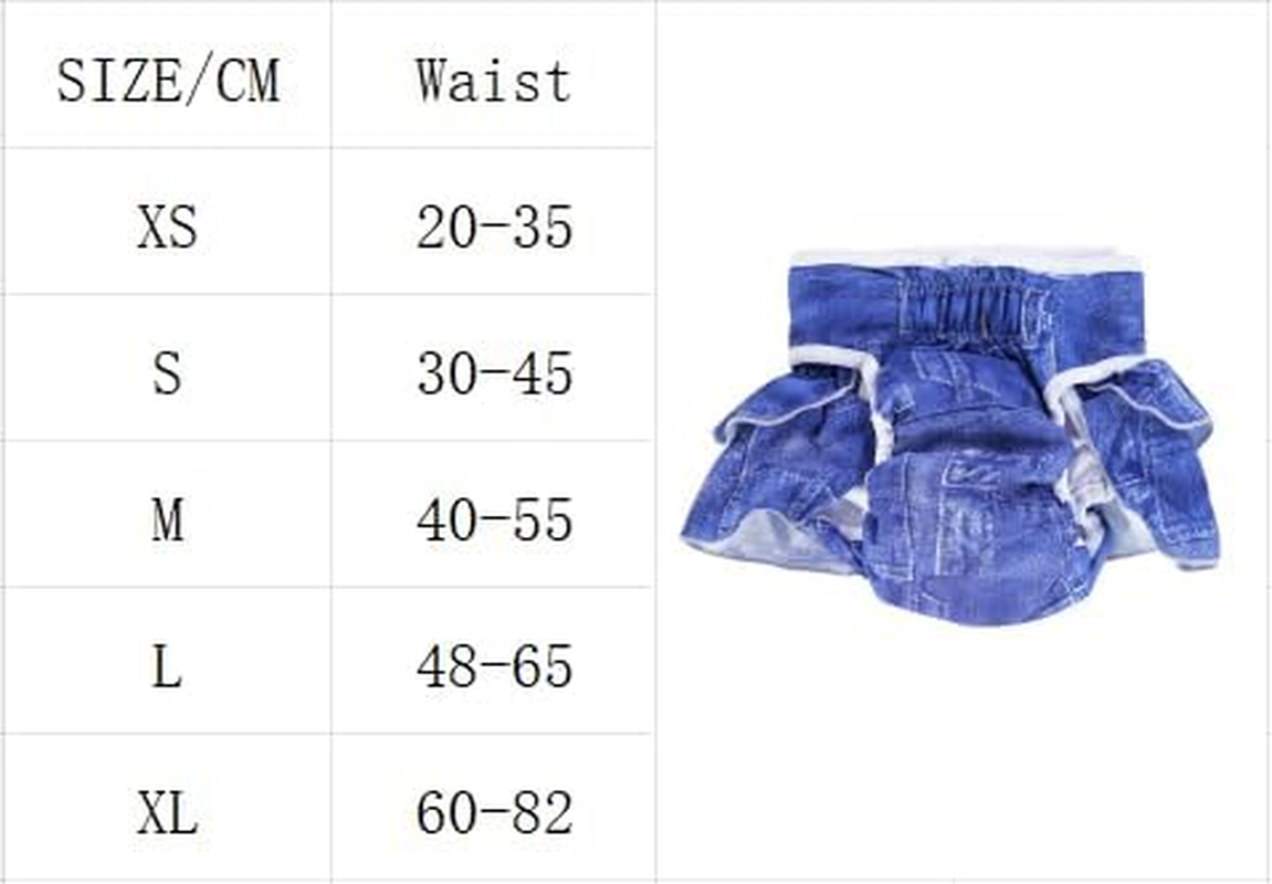 3 Pack Washable Dog Diapers Female, Reusable Dog Period Diapers Cover, Female Dog Diapers for Heat Cycle, Incontinence, Girl Dog Diapers Dress (XL, Red+White+Blue) image number 6