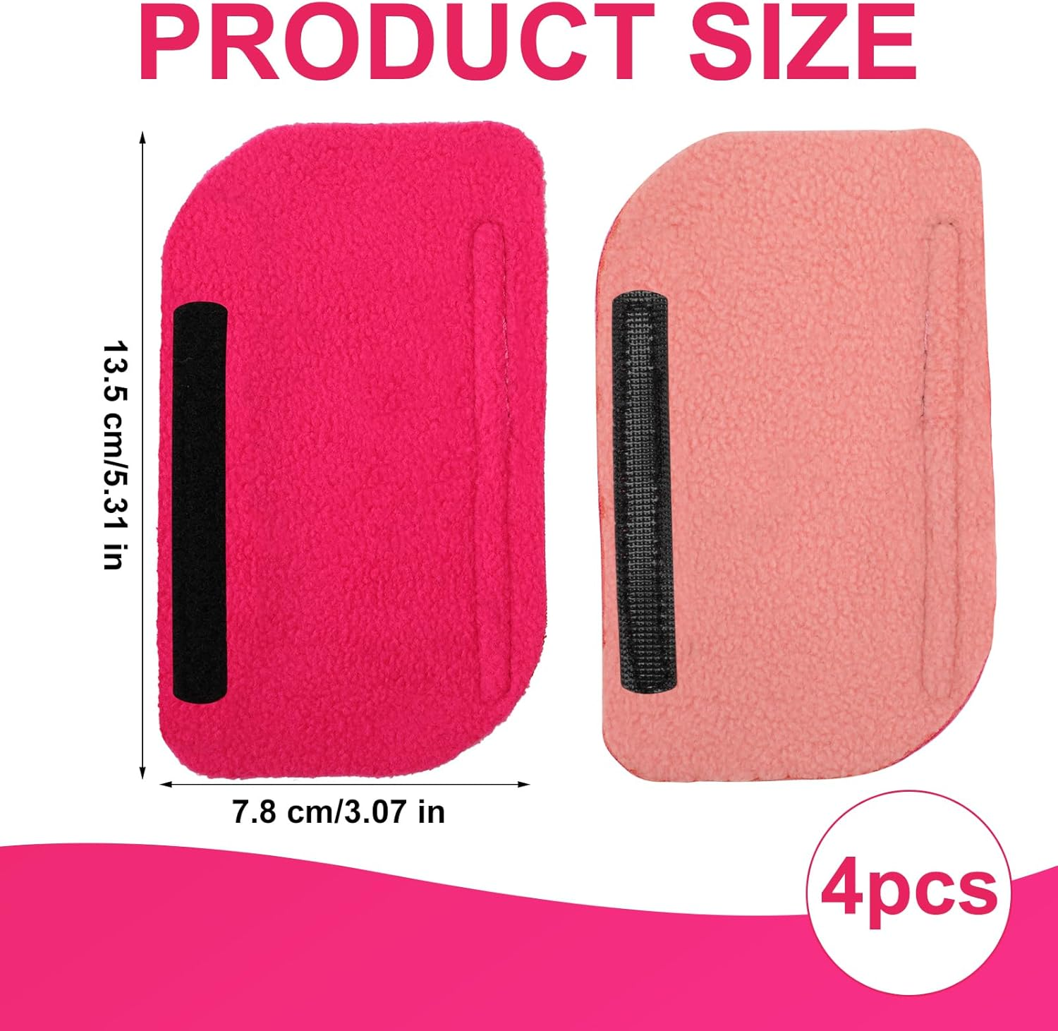 4Pcs Positive Pressure Headgear Strap Covers, Soft Positive Pressure Face Cushion Pads Reusable Breathable Mask Strap image number 4