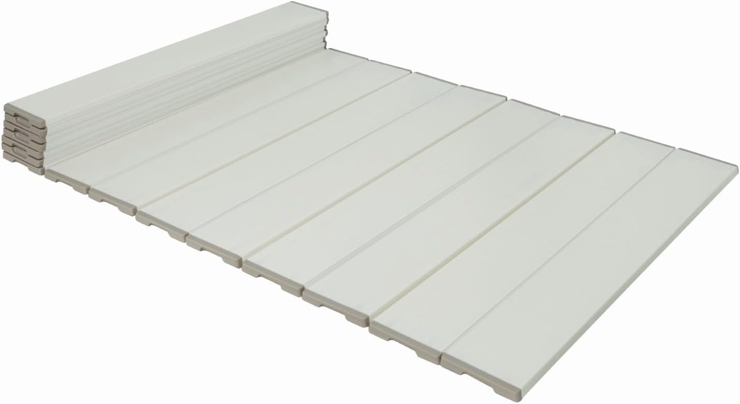 Mie Sangyo Compact Folding Bath Lid, Product Size 31.5 X 63.8 Inches (80 X 162 Cm), Mocha W16_MO Ag + Silver Ion Antibacterial Treatment, Mildew Resistant, Stain Resistant