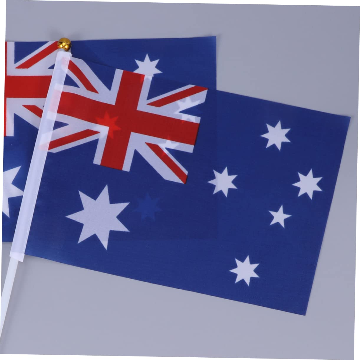 CAXUSD 50Pcs Hand Held Australia Stick Flags Small Country Flags Stick for Parties Celebrations and Decorations for Events image number 1