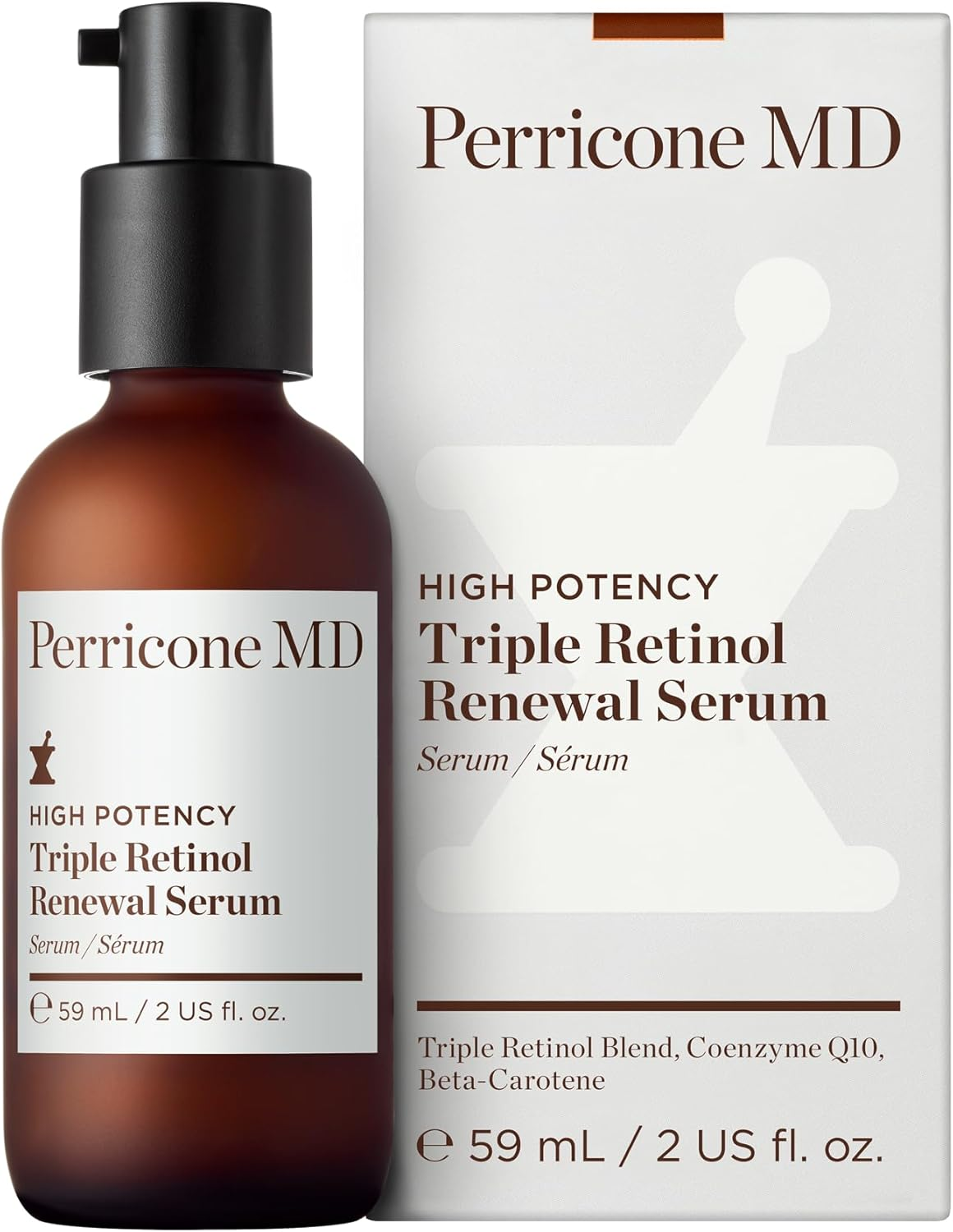 High Potency Triple Retinol Renewal Serum by Perricone MD for Unisex - 2 Oz Serum