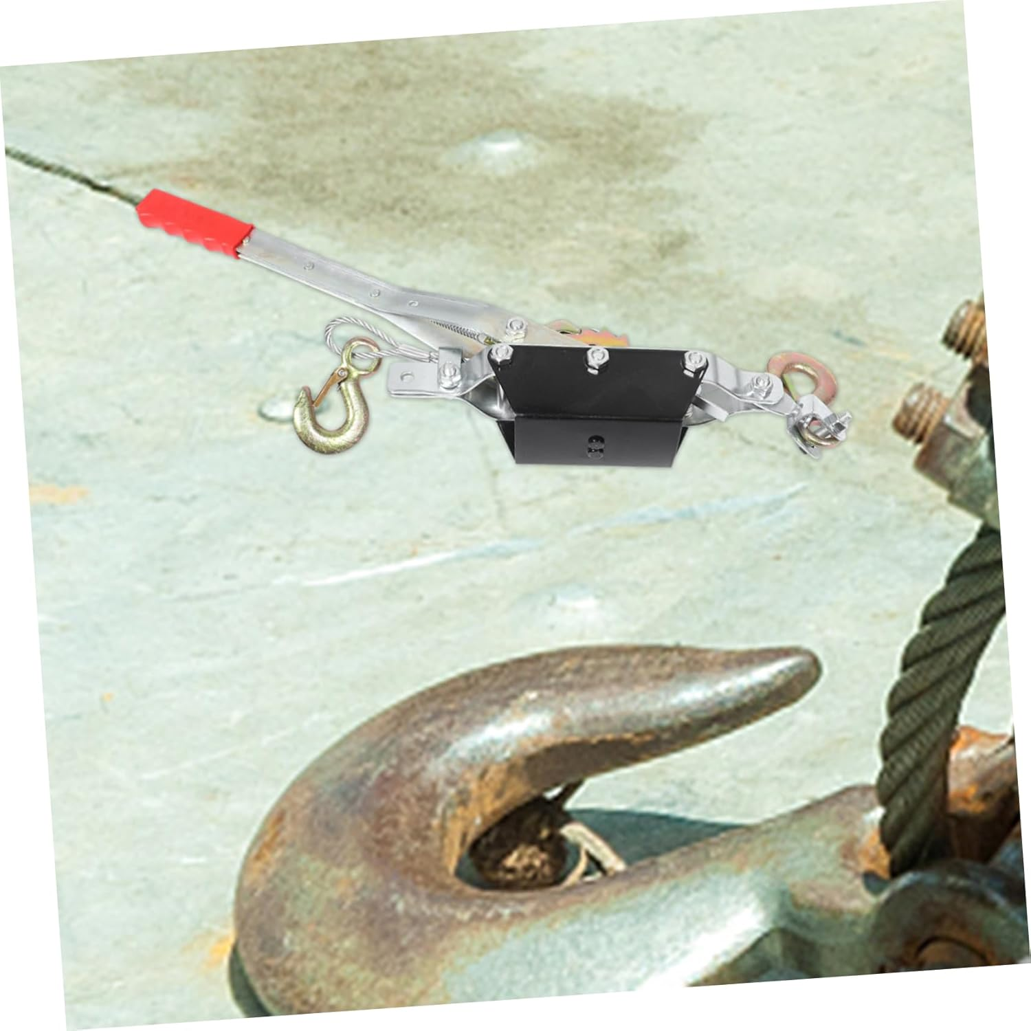 OSOLADY Automotive Cable Tightener Wire Rope Cable Puller Tool Ratchet Tie Down image number 5