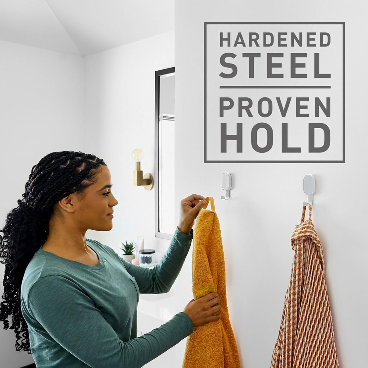 3M 3DH15SLV-2ESF Claw Hooks, Medium, Silver image number 1