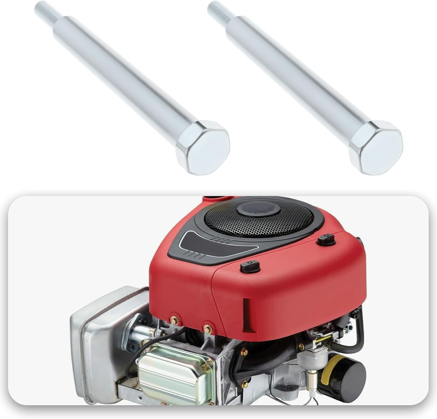 2Pcs Lawn Mower Screws Engine Bolts 796496-2 Compatible with Briggs & Stratton 5.5X16X94Mm Silver image number 6