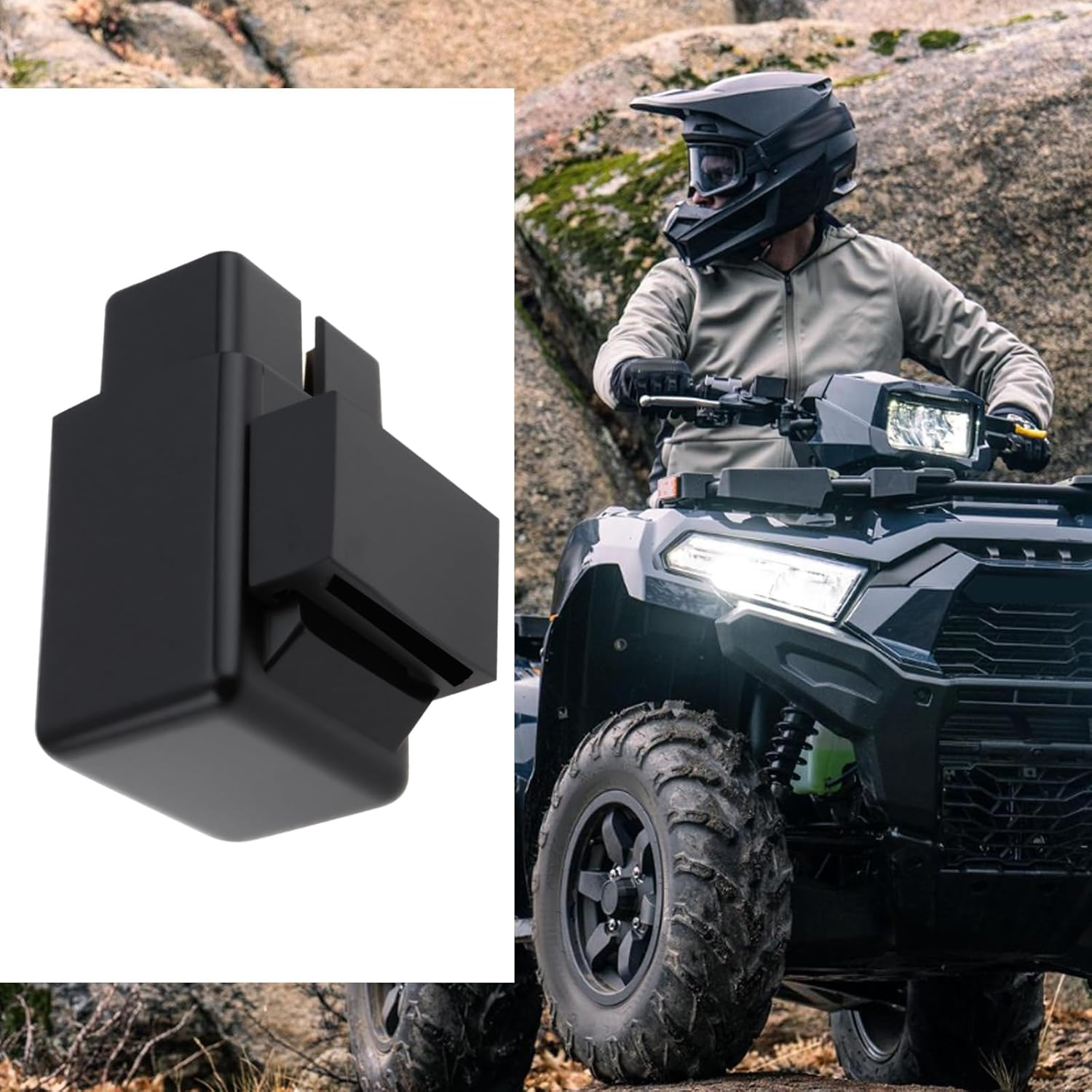 Emsea 2Pcs 4 Pin Start Relay 27002-1062 99994-1040 Compatible with Kawasaki ATV Brute Force 750 4X4I and Ninja 400 image number 4