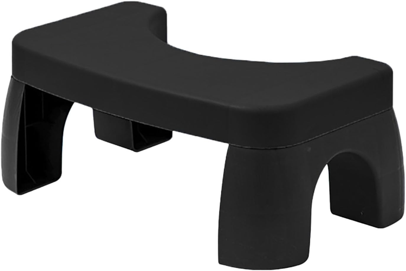 Toilet Squatting Stool, Squatting Toilet Foot Stool Stable Bottom for Bathroom (Black) image number 1