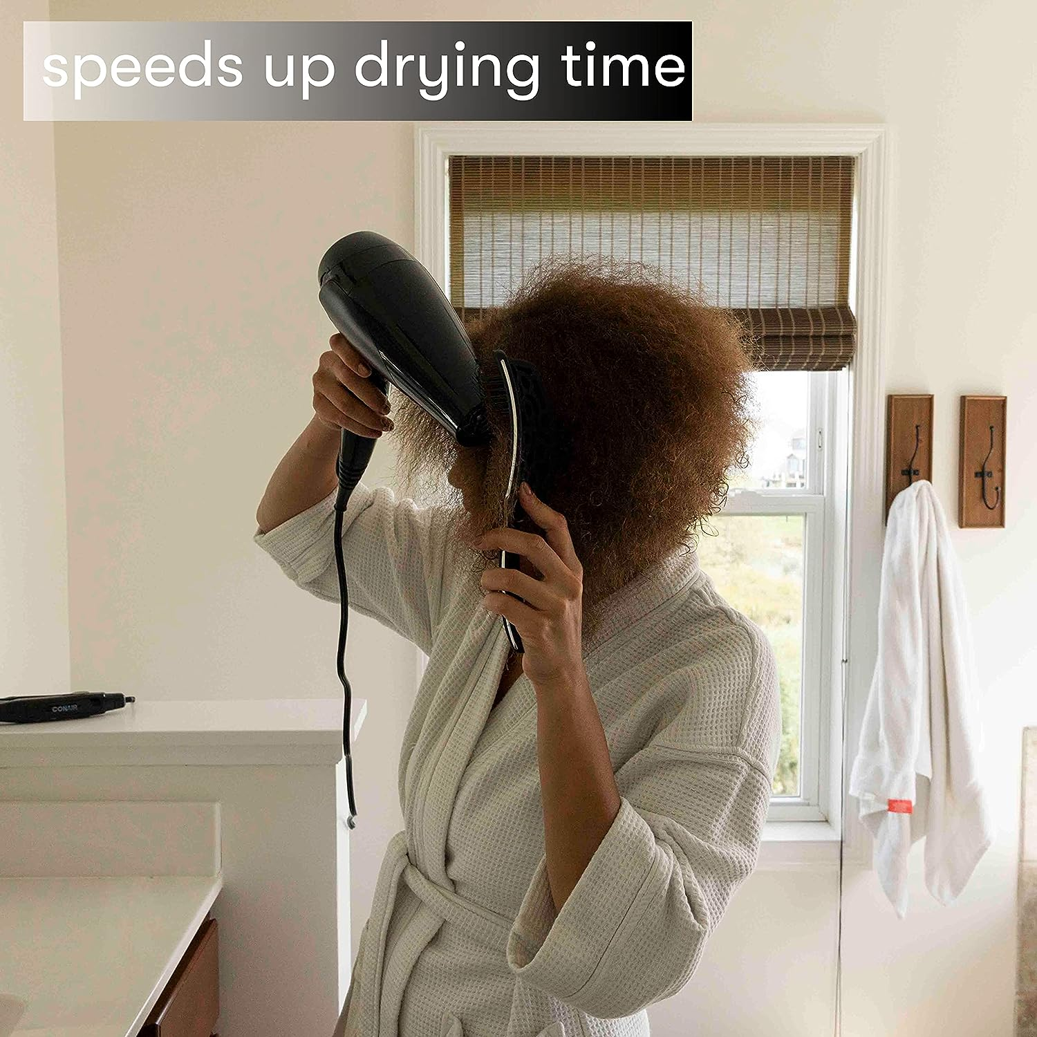 FRAMAR Professional Vented Hair Brush Paddle Curved Hair Brush for Blow Drying, Wet Paddle Brush for Women Blow Drying image number 6