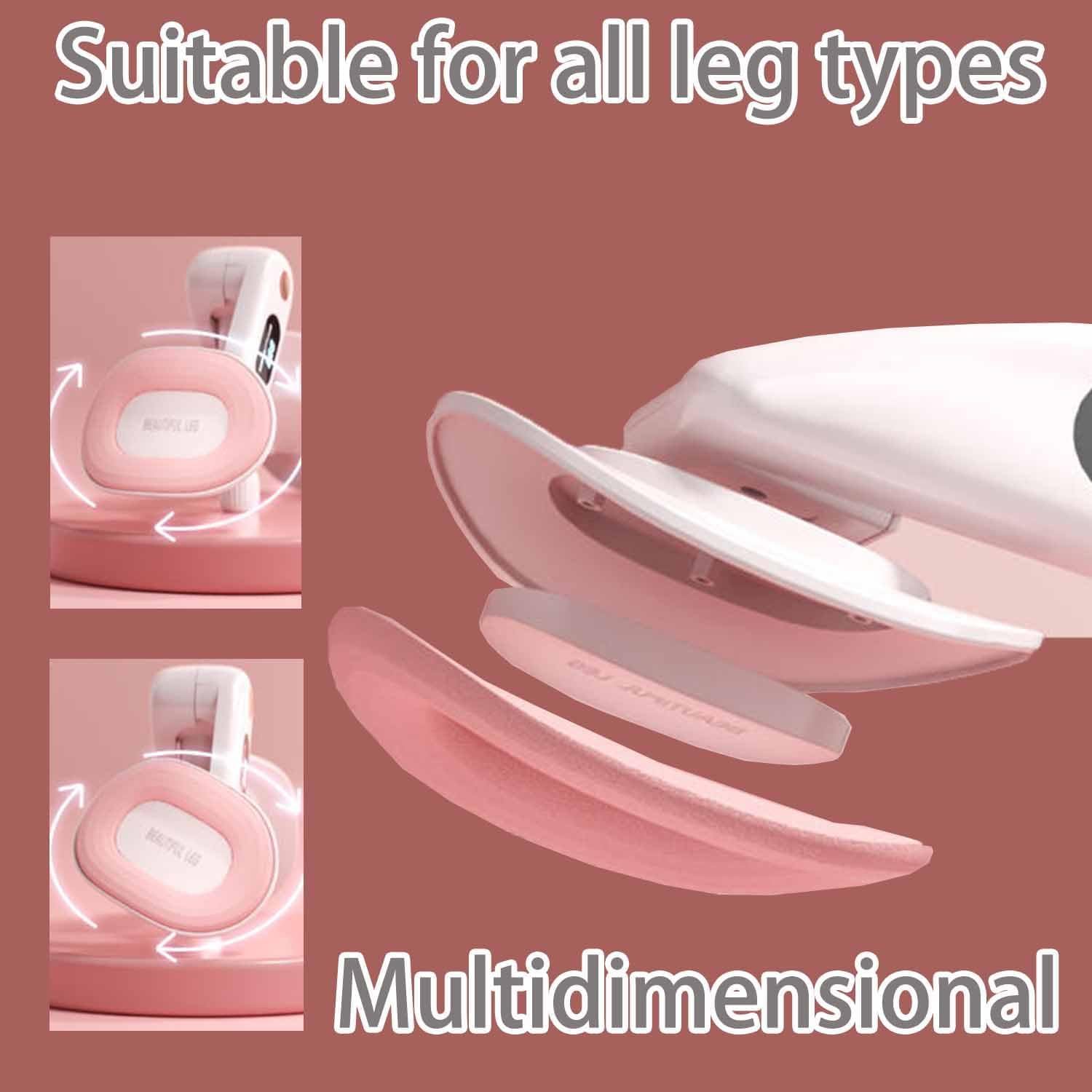 Thigh Trainer Hip Trainer, Inner Thigh Exerciser, Suitable for Fitness Beginners, Home Workout - Pink image number 2