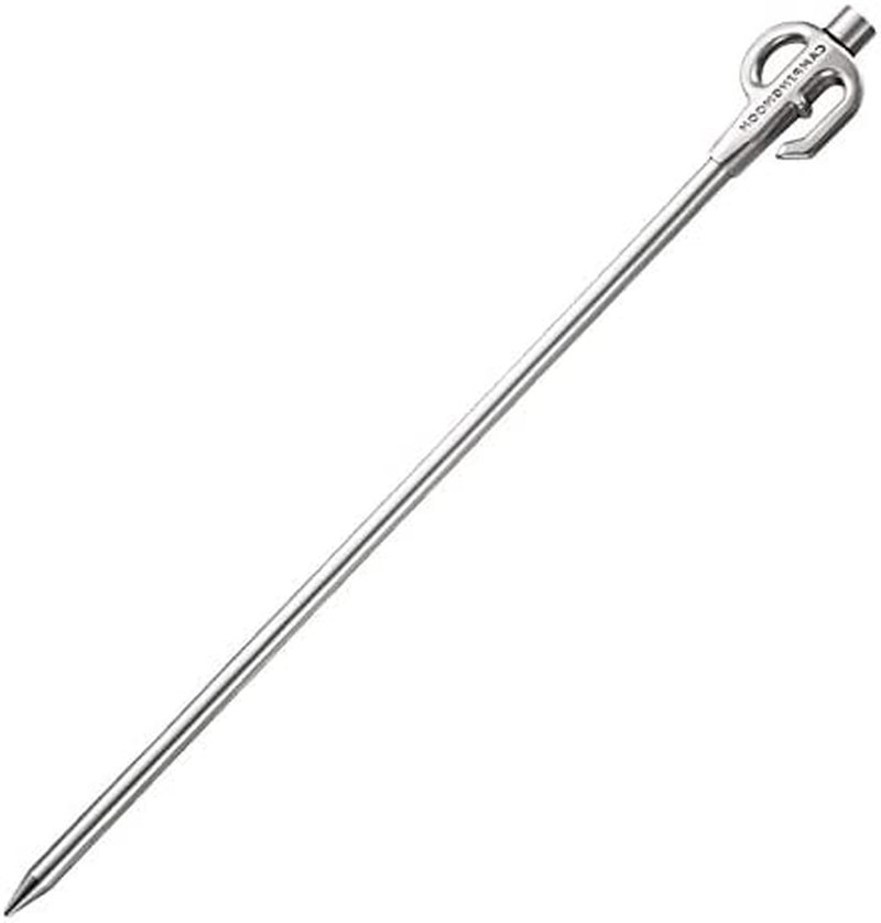 Camping Moon CAMPINGMOON Stainless Steel Dog Tie Out Stake for Pets Outdoors 17-Inch K45 image number 1