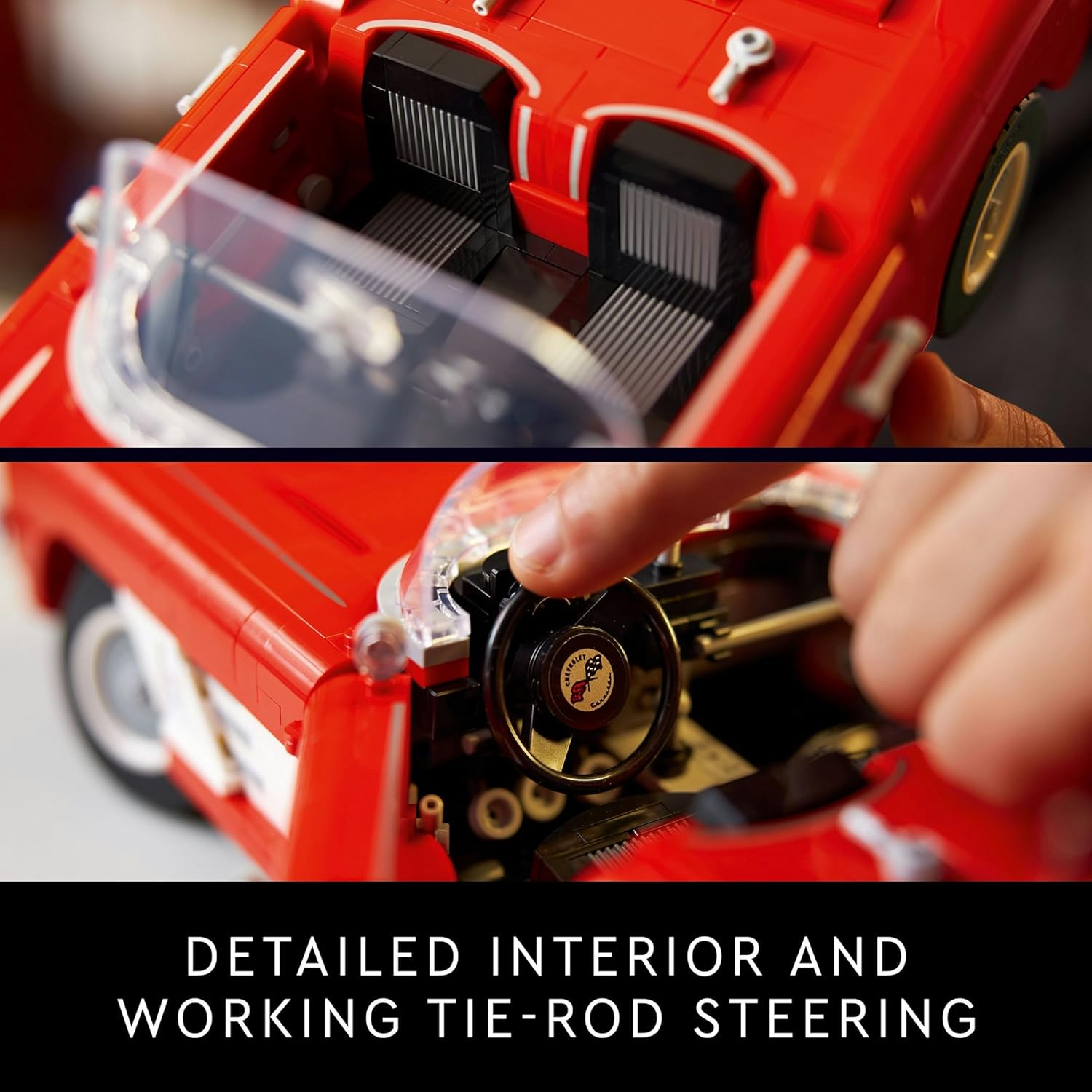 LEGO&reg; Icons Corvette 10321 Building Kit for Adults; Toys Idea for Classic Car Lovers; Build a Replica of an Iconic American Automobile image number 1