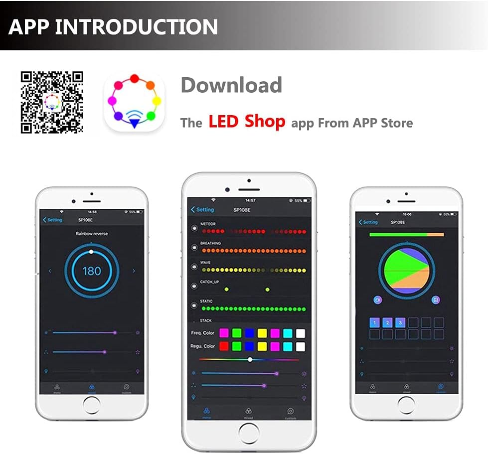 WS2812B Led Strip Light Controller Blue Tooth SP105E SP110E Wifi SP108E SP501E Music SP107E SP601E WS2811 SK6812 Lights DC5V-24V (SP108E) image number 2