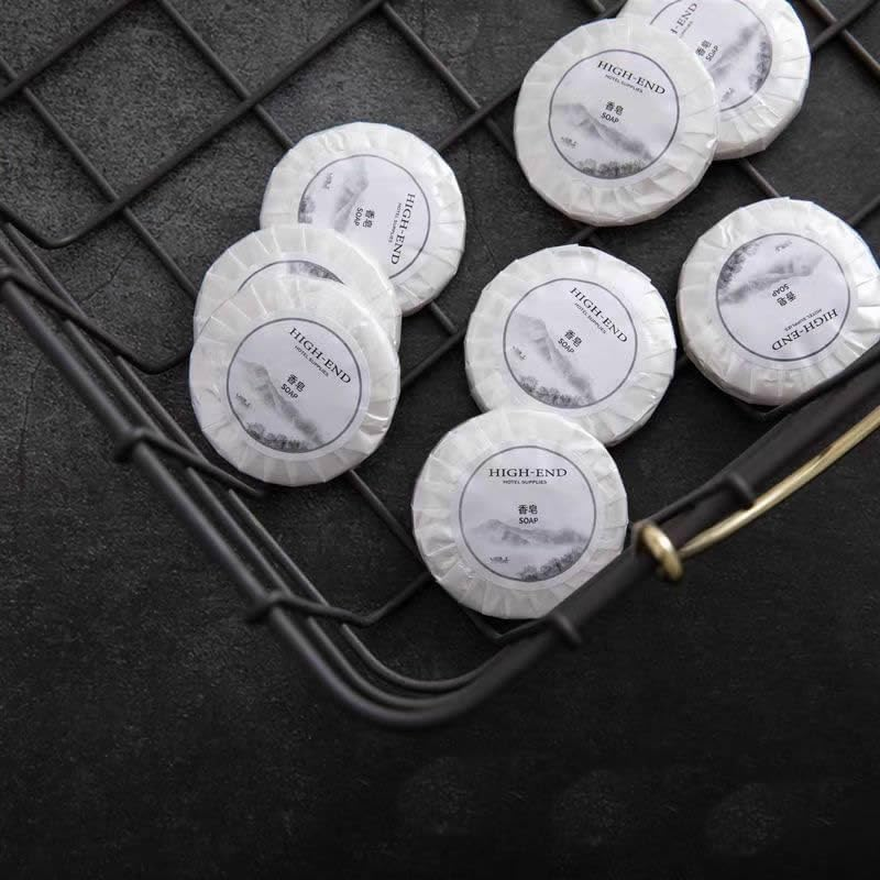 10Gram/0.35 Ounce round Travel Pocket Size Portable Fresh Fregrant Bath Soap for Washing Hand Cleaning Body Personal Smooth Moisturizing and Silky Smooth Skin Care Hotel Family Guests Rich Foam Agent Cleanser (100) image number 2