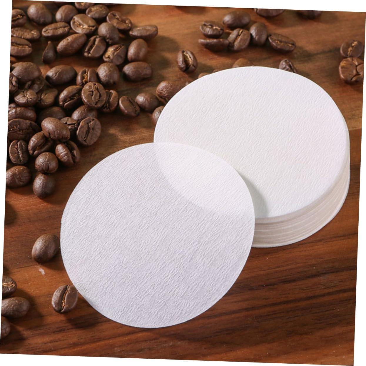 GLEAVI 400Pcs Disposable Coffee Filter Paper Espresso Filtering Papers Tear-Resistant Coffee Supplies for Drip and Pour-Over Brewers