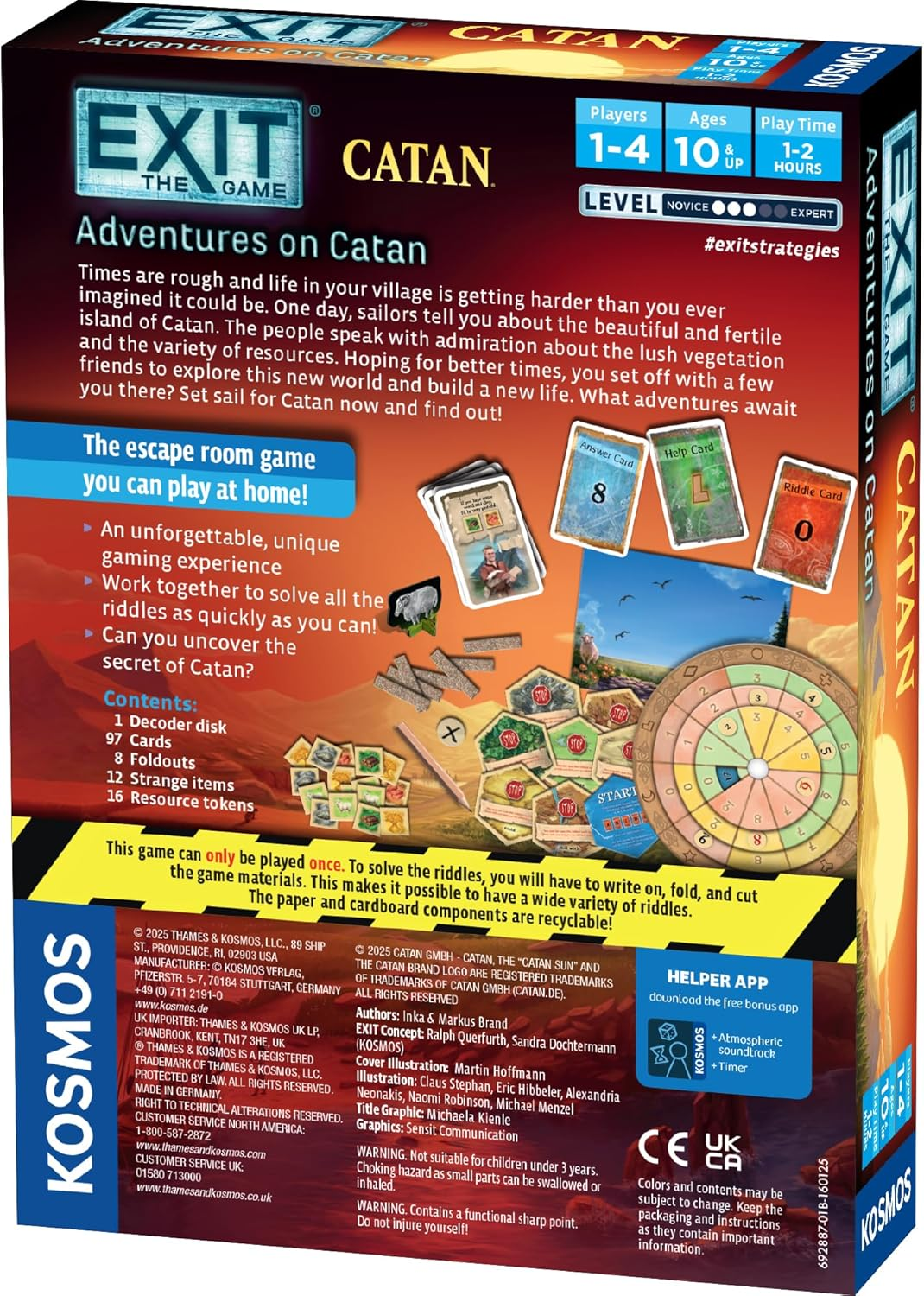 Thames & Kosmos | Exit: the Game - Adventures on Catan | Interactive Escape Room | Cooperative | 1-4 Players, Ages 10+ image number 5
