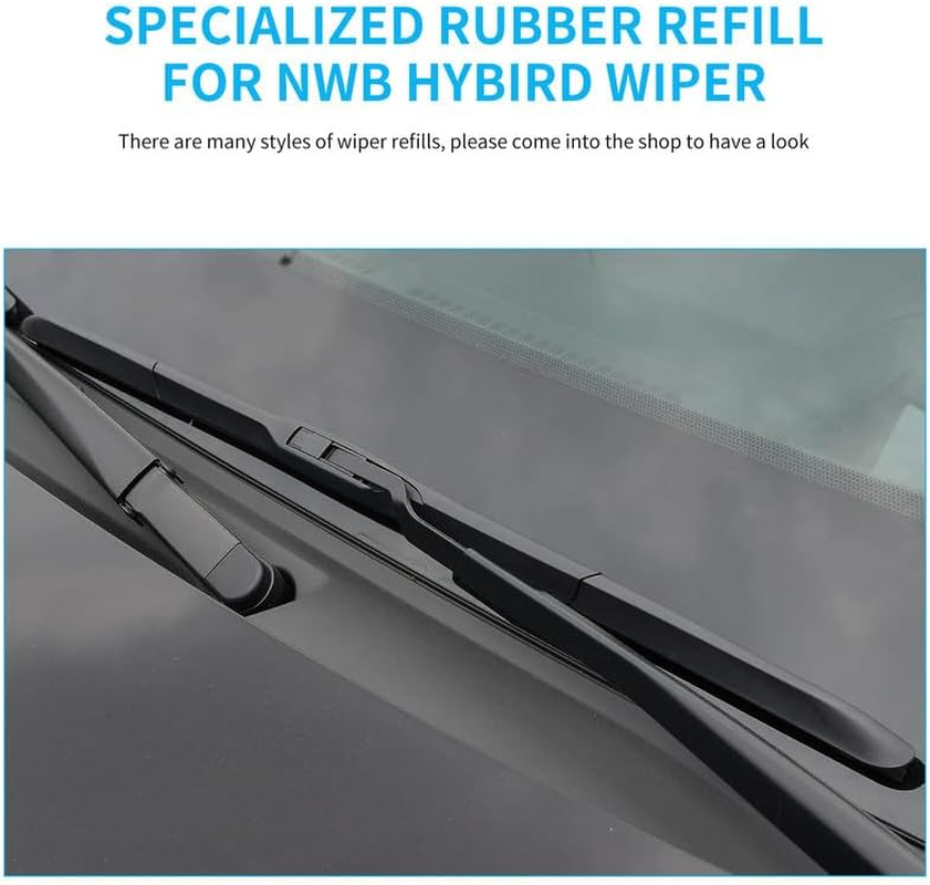 Wiper Blade Refill, 26" + 14" Wiper Refill 8.5 Mm Fit for Toyota Auris 2013-2019 Original Equipment Replacement Windshield Wiper Refills 4 Pcs image number 1