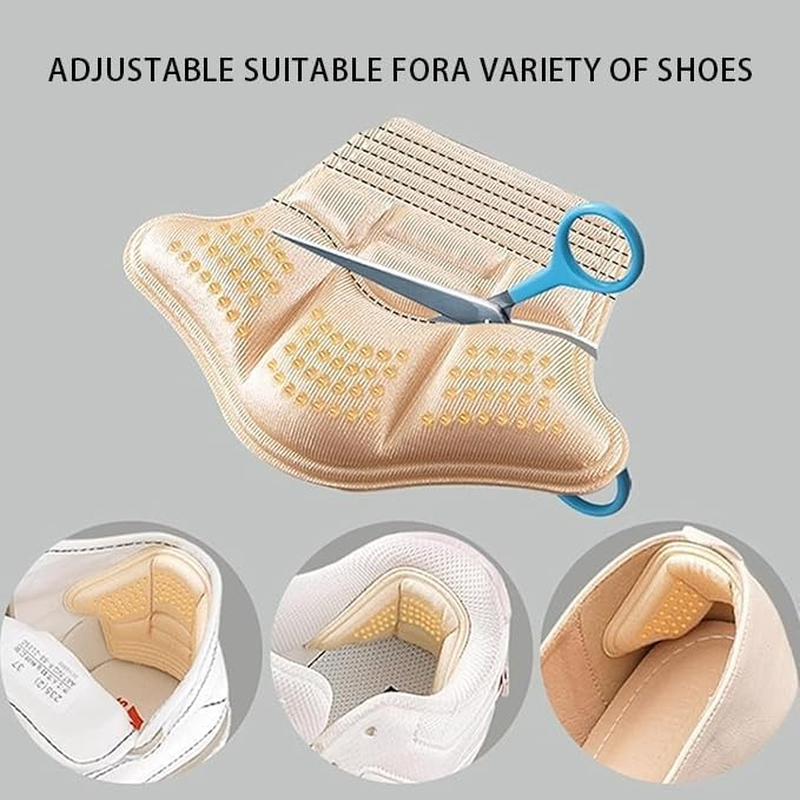 10 Pairs Leather Heel Cushion Inserts for Boots & Sport Shoes - Reusable Adhesive Heel Grips Liners for Comfort, Blister Prevention & Pain Relief Heel Stoppers (10MM) image number 6