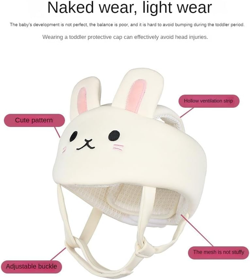 Baby Helmet for Crawling Walking, Breathable Baby Infant Toddler Safety Protective Cap Adjustable Head Cushion Bumper Bonnet for Kid Learning to Walk image number 4