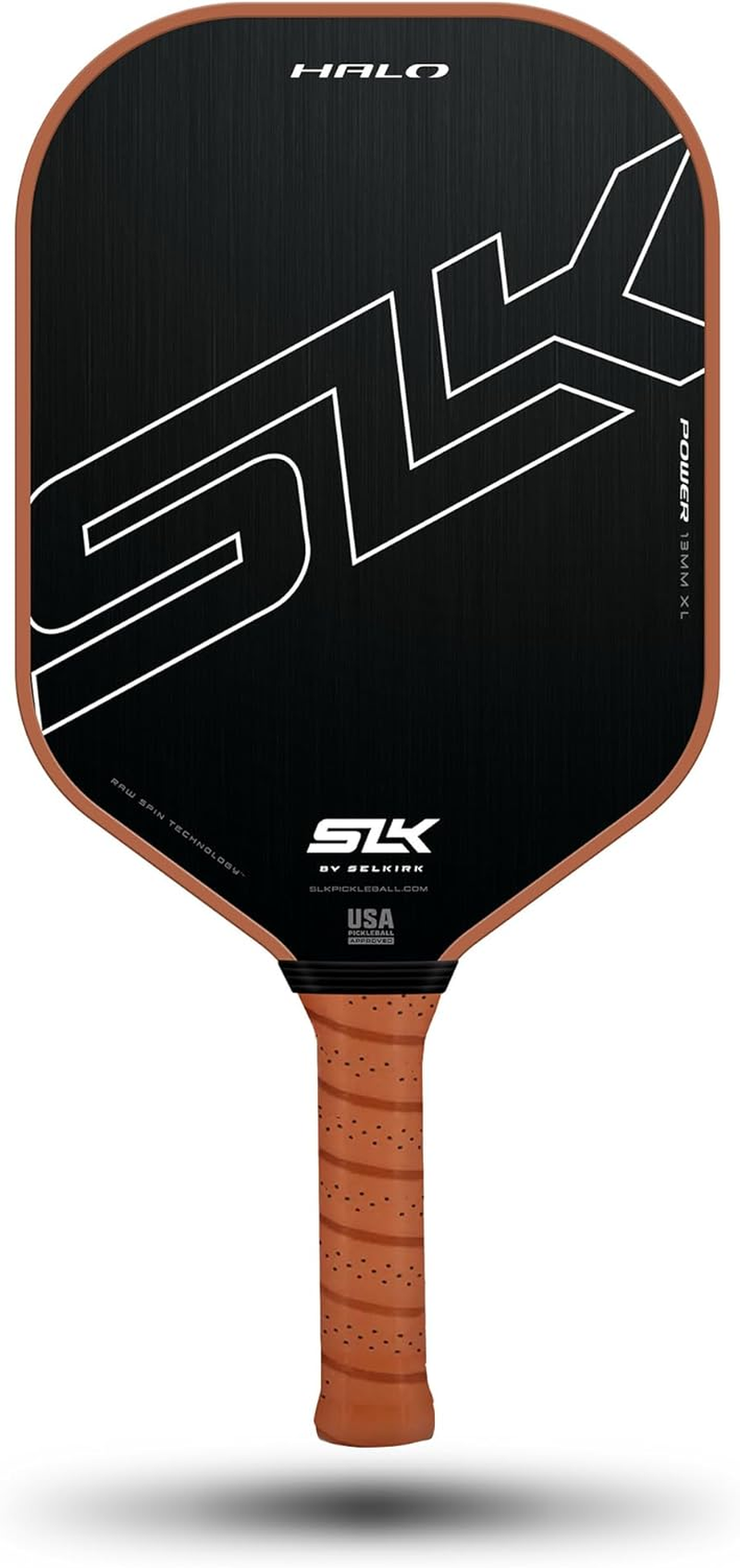 Selkirk SLK Halo Pickleball Paddle | Raw Carbon Fiber Pickleball Paddle with a Rev-Core Power Polymer Core | Pickleball Rackets Made in the USA | the Pickleball Paddle Designed for Ultimate Spin & Consistency image number 1