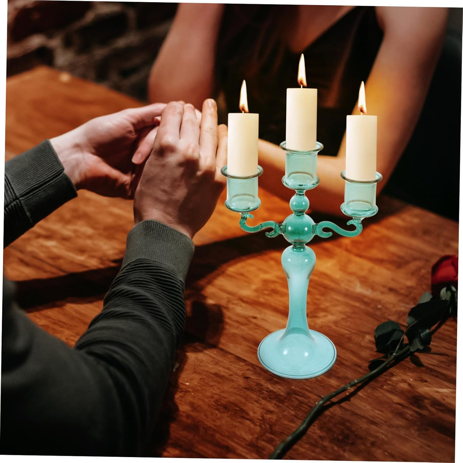 CORHAD Elegant Candlestick Holders for Romantic Dinners Decorative Taper Candle Stands for Home Decor for Weddings Parties and Special Occasions Stylish Design image number 5