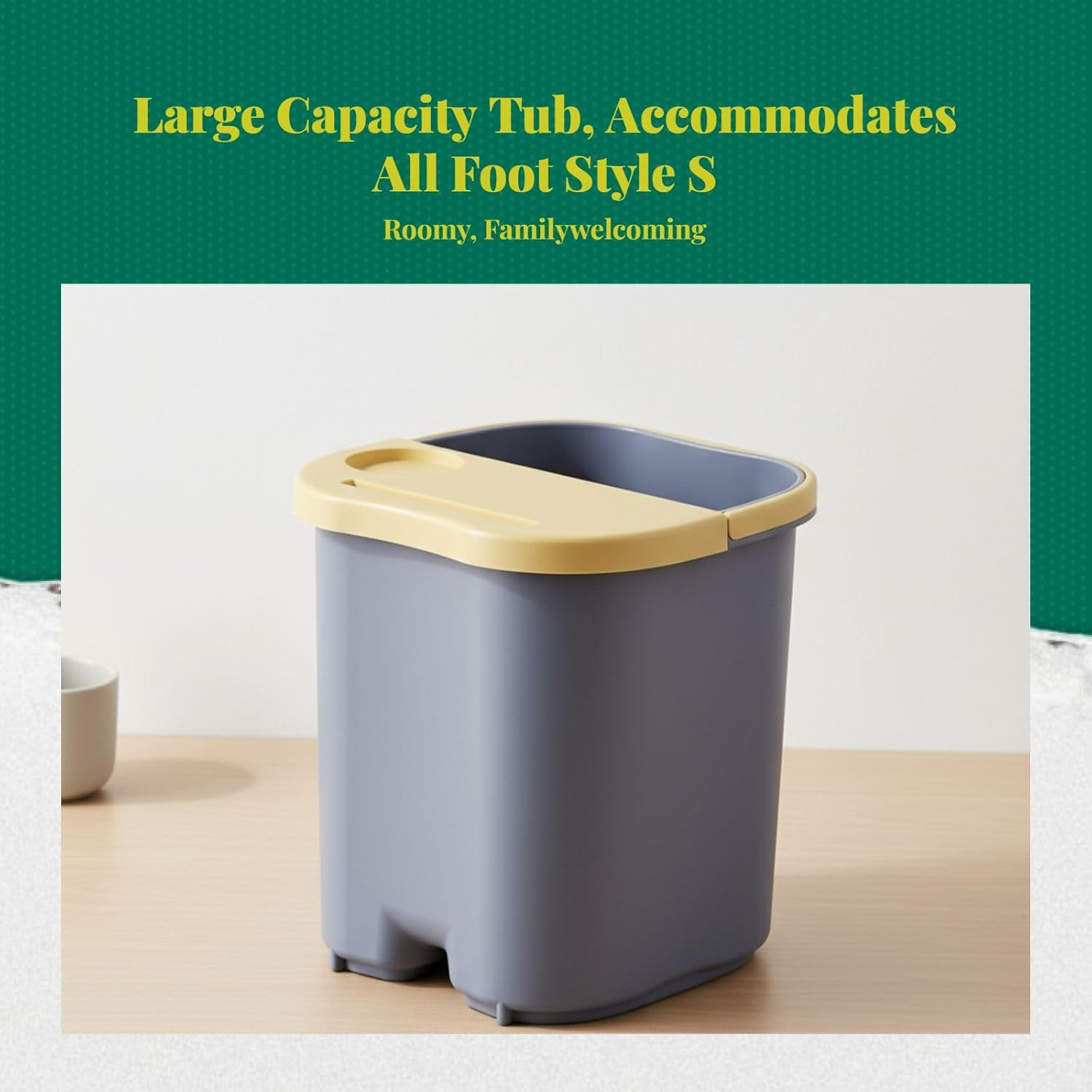 OIIBWQ Foot Bath Tub Feet Washing Bucket Deep Soaking Feet Toe Nails and Ankles Adults Convenient for Household Pedicure Portable, Pink - Blue image number 3