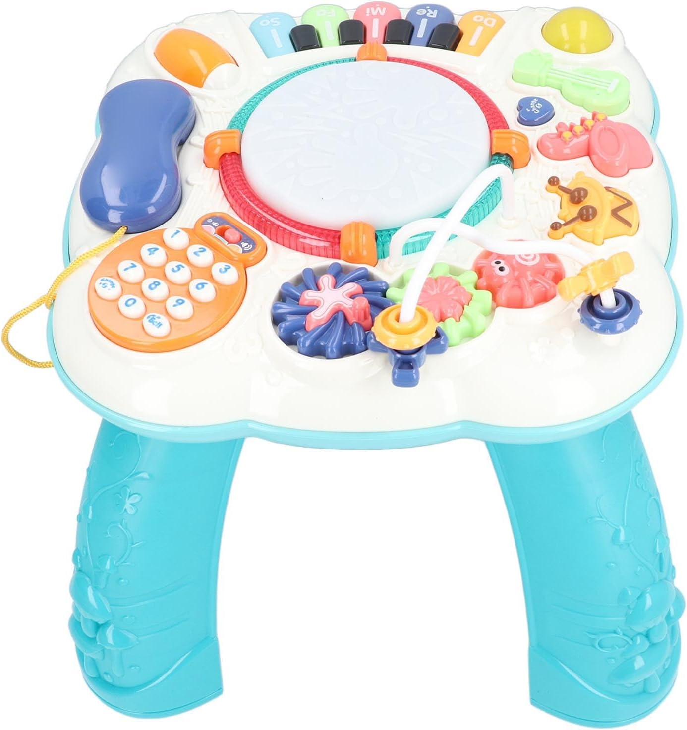 Baby Activity Table with Music, Multifunctional Easy to Fold Safe and Reliable Musical Activity Center Activity Table Toy, Educational Learning Toys for 6-12 Months, Birthday image number 1
