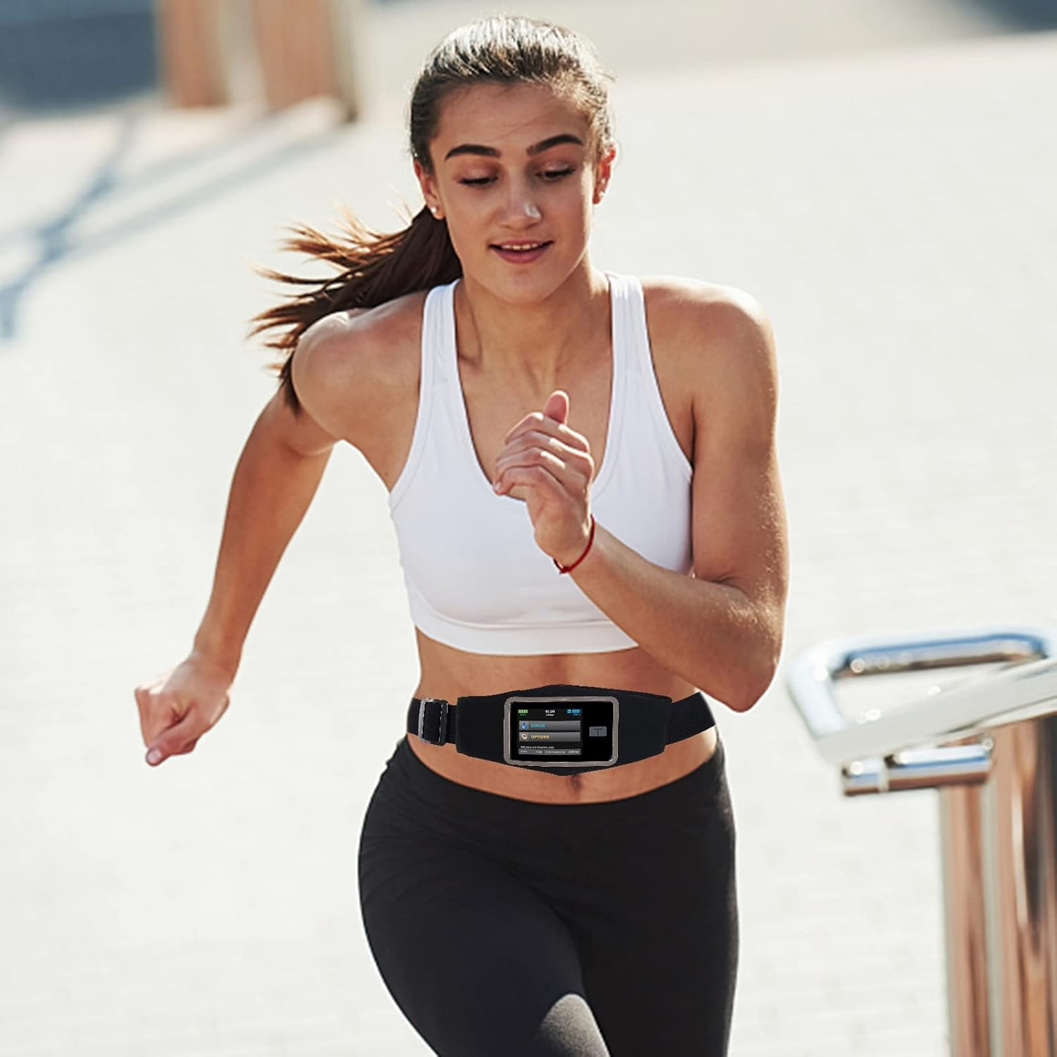 Insulin Pump Belt - Insulin Pump Holder for Tandem T:Slim/X2 & CGM Receiver, Diabetic Supplies Pouch with Zipper, Adjustable Waist Band Compatible with Glucose Meters/Test Strips/Epipen,Adult