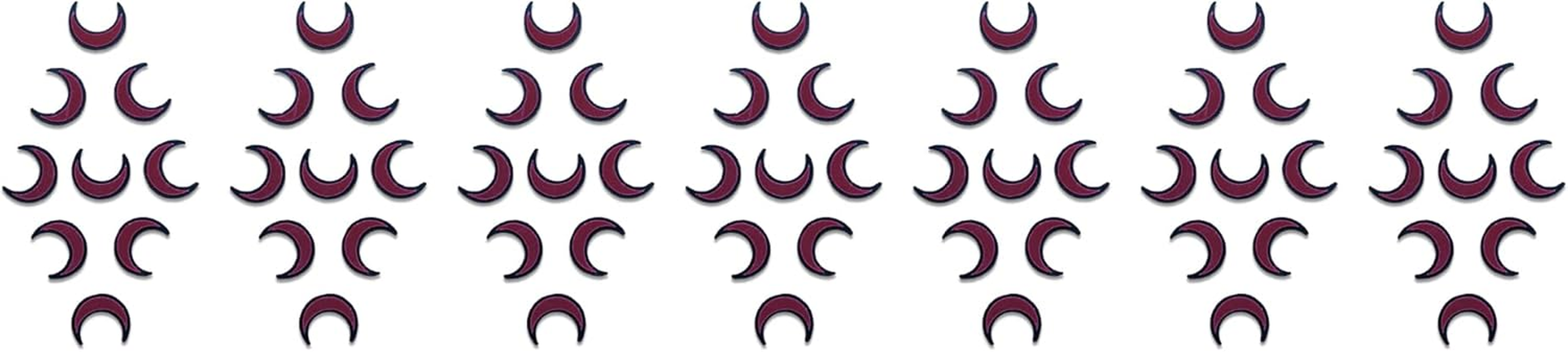 Comet Busters Moon Shaped Maroon Bindi image number 6