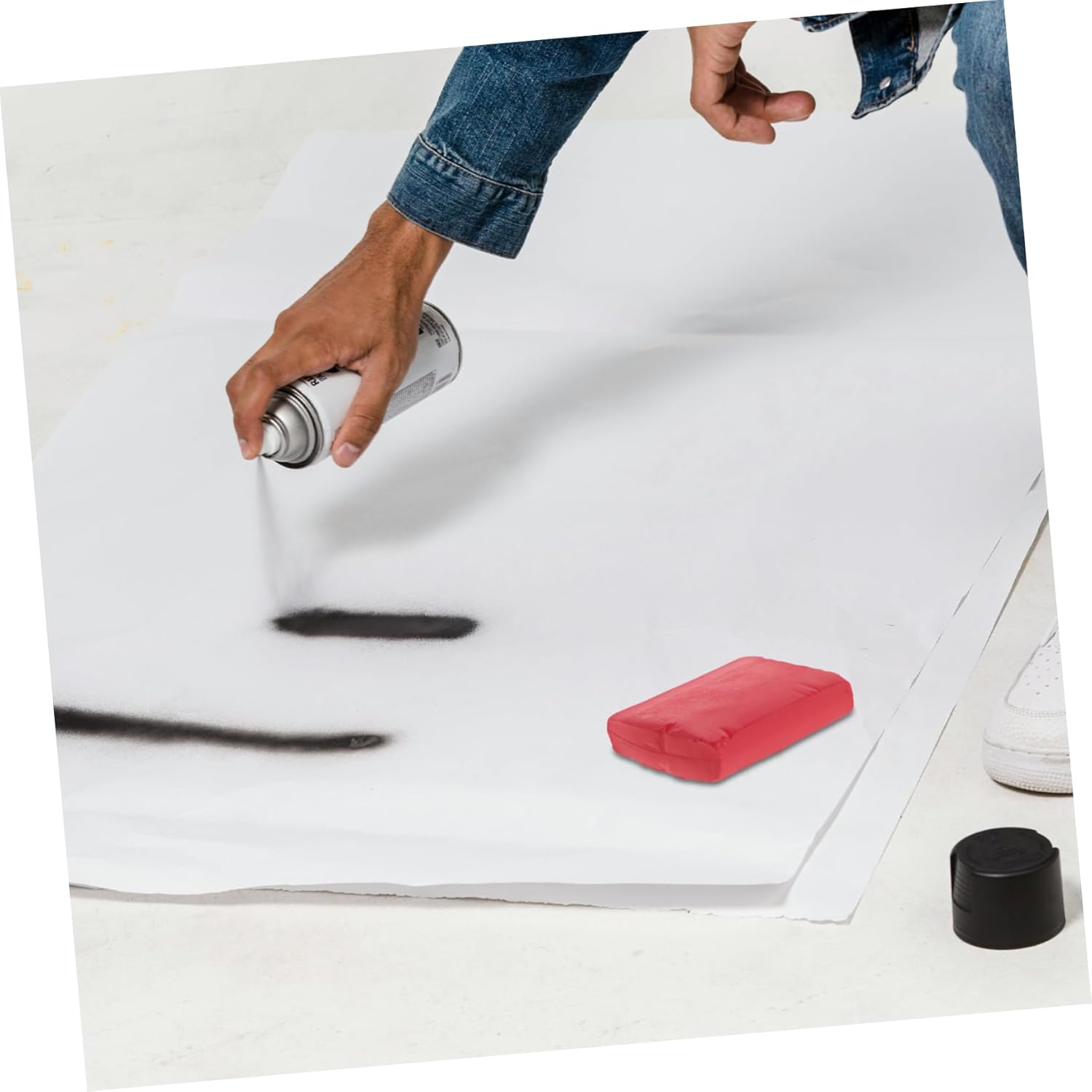 Gatuida Clay Bars Car Detailing Cleaner 150G Red Volcano Clay Bar for Automotive Paint Decontamination Removal of Tar Asphalt Resin Oxidation Suitable for Car Wash and Exterior Care