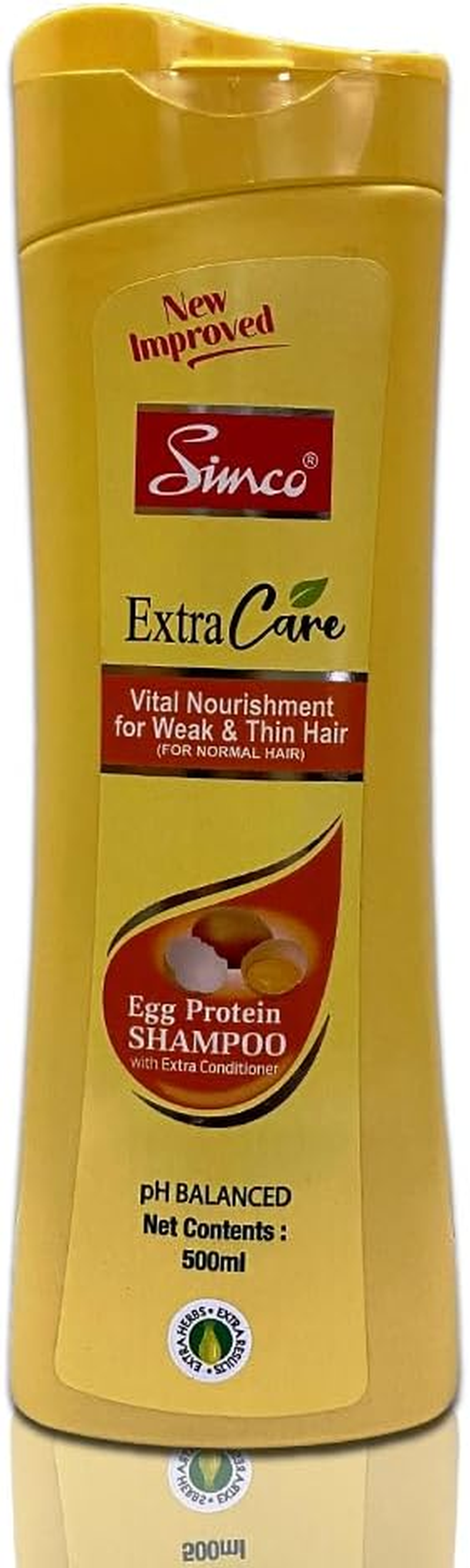 Simco Extra Care Egg Proteinhair Shampoo, 500Ml (Pack of 2)
