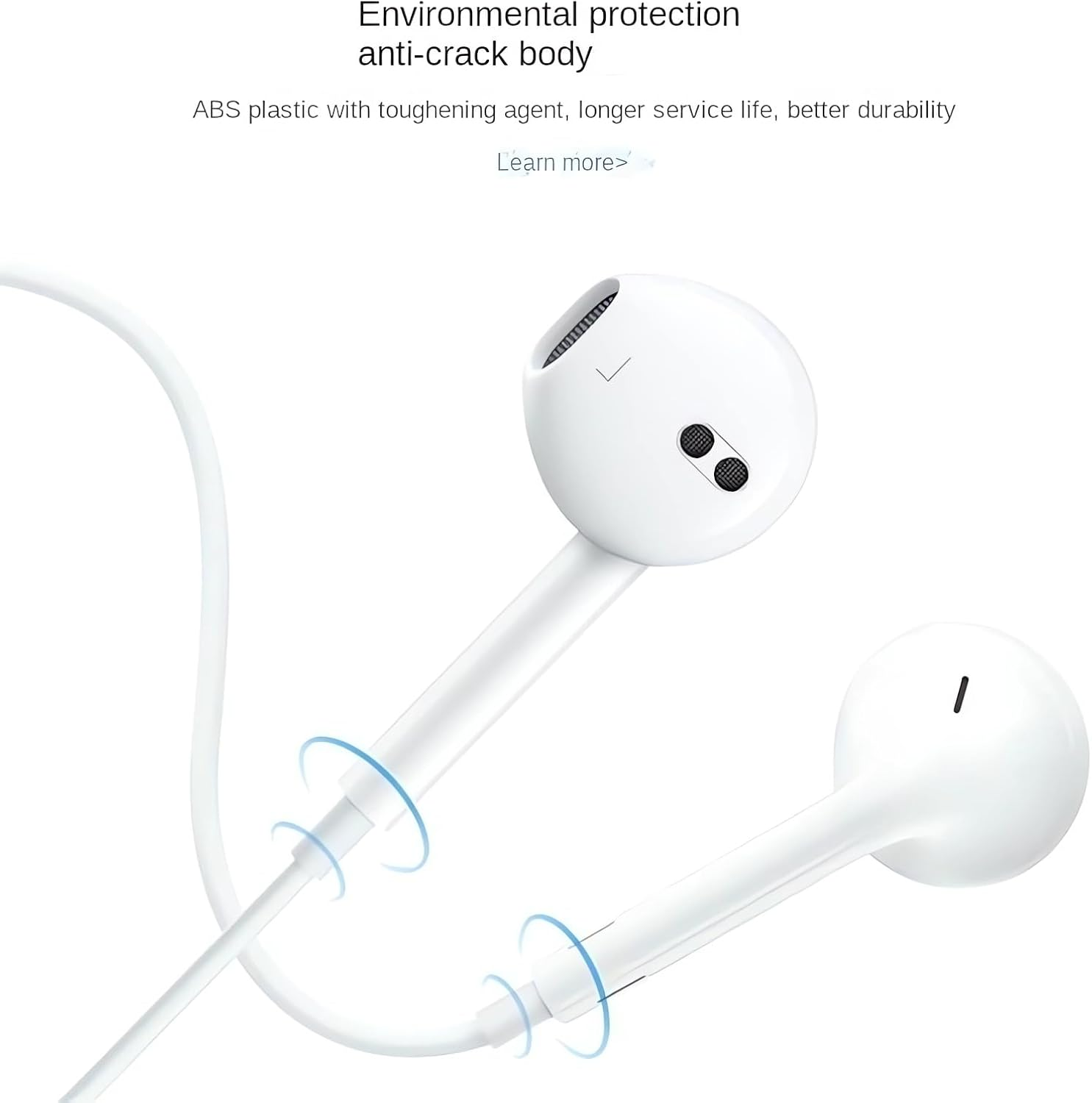 In-Ear Earphones Suitable for Iphone14/13/12/11/7/8 plus XS Fast Charging Interface, Wired Ear Buds for Iphone with Built-In Remote to Control Music, Phone Calls, and Volume image number 5