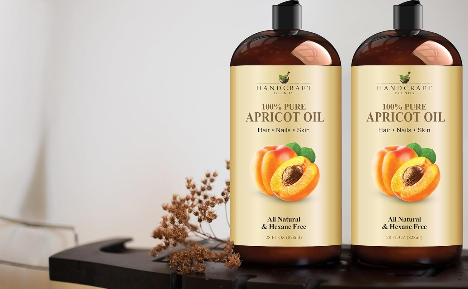 Handcraft Blends Apricot Kernel Oil - 28 Fl Oz - 100% Pure and Natural - Premium Grade Oil for Skin and Hair - Carrier Oil - Hair and Body Oil - Massage Oil - Cold-Pressed and Hexane-Free image number 4