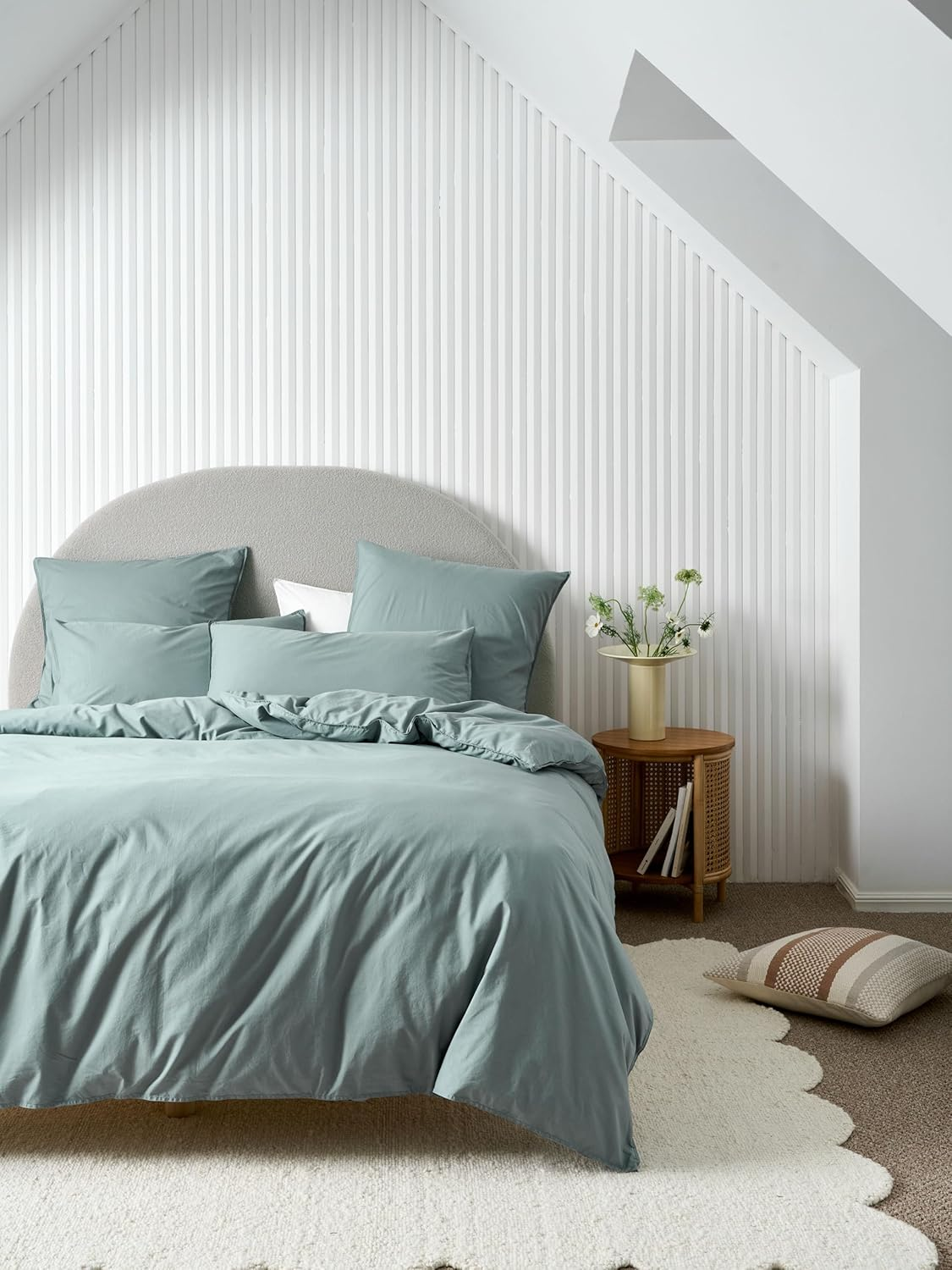 Linen House Organic Cotton Quilt Cover Set, Cinnamon, King Bed Size