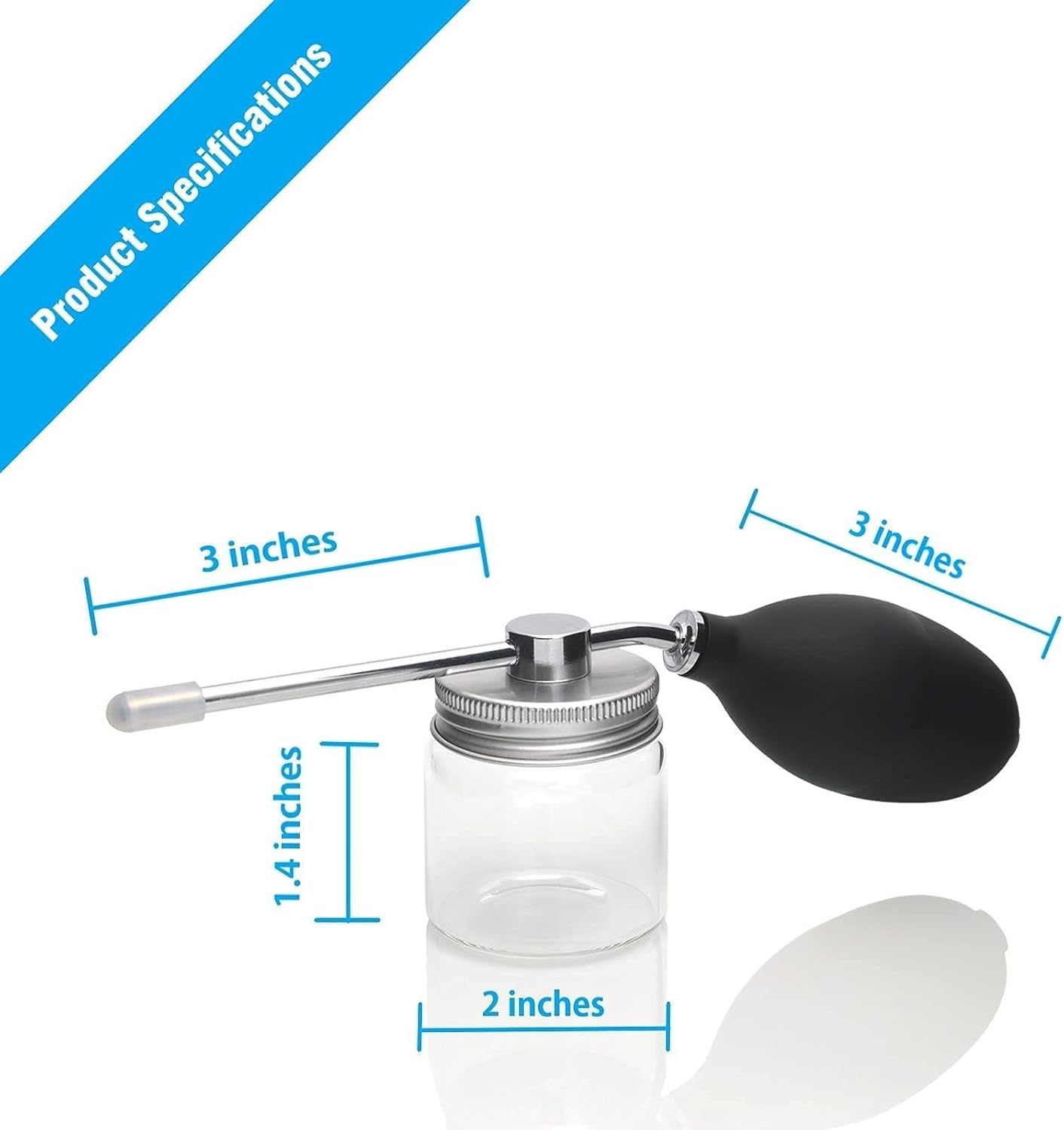 Diatomaceous Earth Food Grade Bulb Duster Powder Duster, Powder Dispenser, Home Powder Applicator Puffer Sprayer for Multi Purpose Indoor and Outdoor Use image number 5