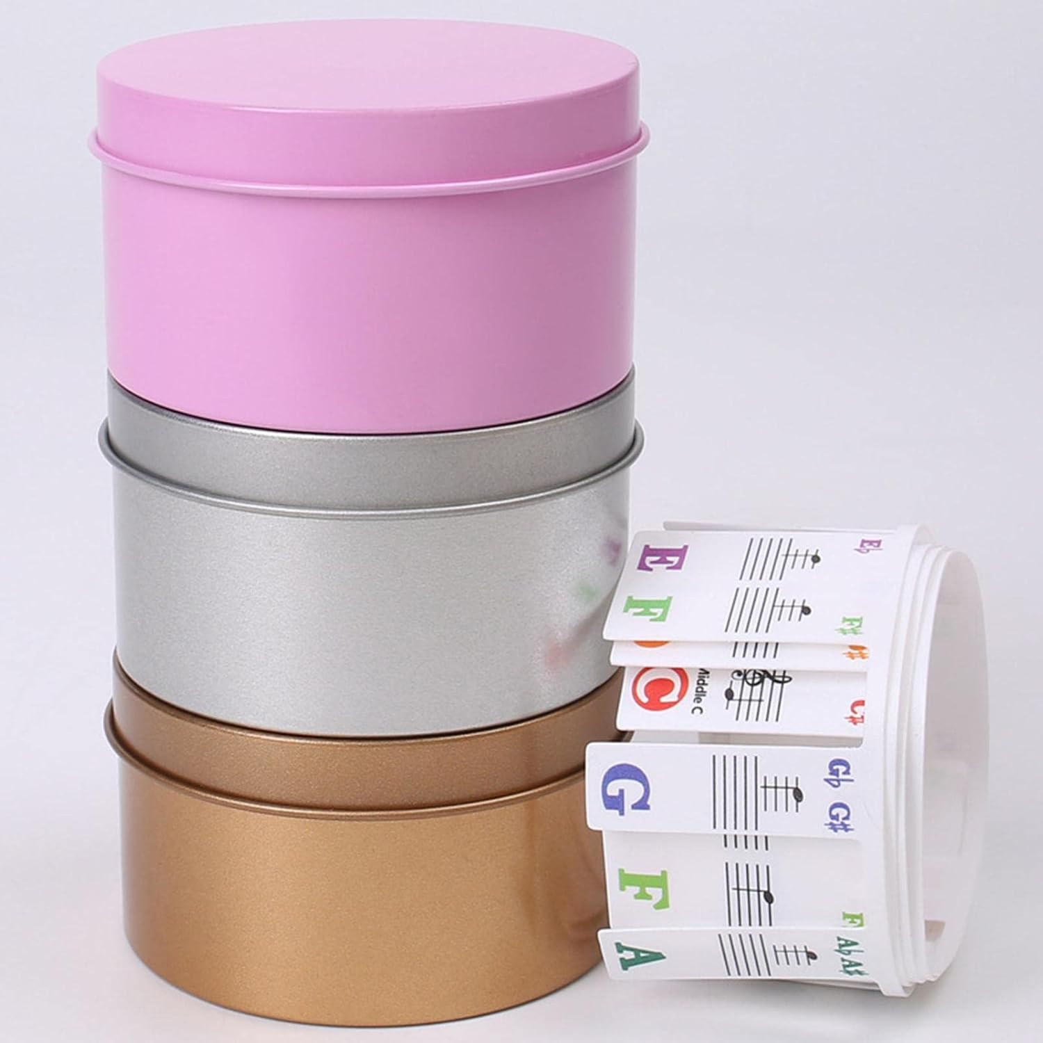 Piano Notes Guide for Beginner,Removable Piano Keyboard Note Labels for Learning,88-Key Full-Size Reusable Piano Rake Key Label,Note Markers for Children'S Keys for Beginners,Box Included image number 1