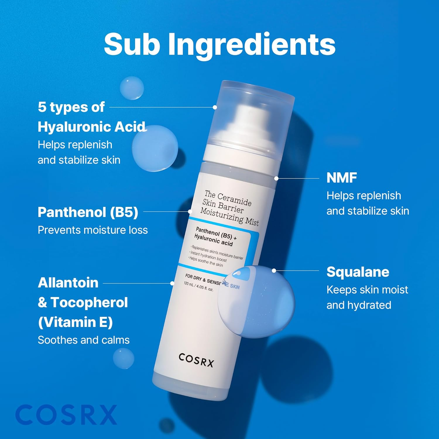 COSRX - the Skin Barrier Moisturizing Mist 120Ml image number 2