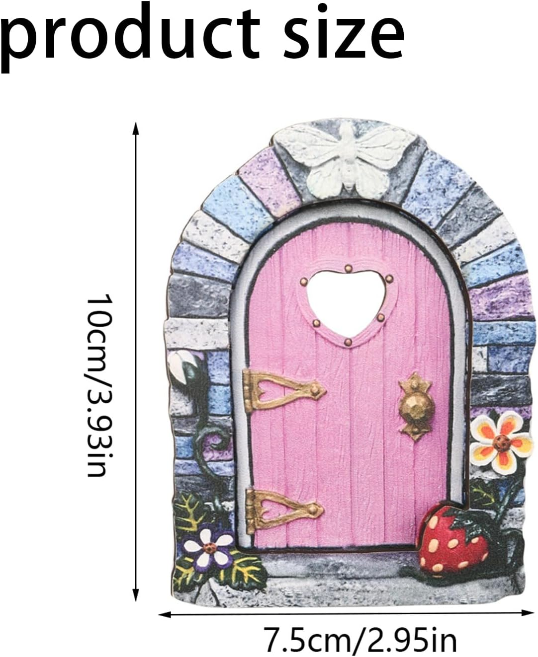 WEZCHUGHAOL Enchanted Fairy Door for Garden - Handcrafted Miniature Gnome Door, Whimsical Fairy House Accessories, Outdoor Garden Ornaments for Yard & Lawn Decor (1 Pcs) (Might and Magic019) image number 2